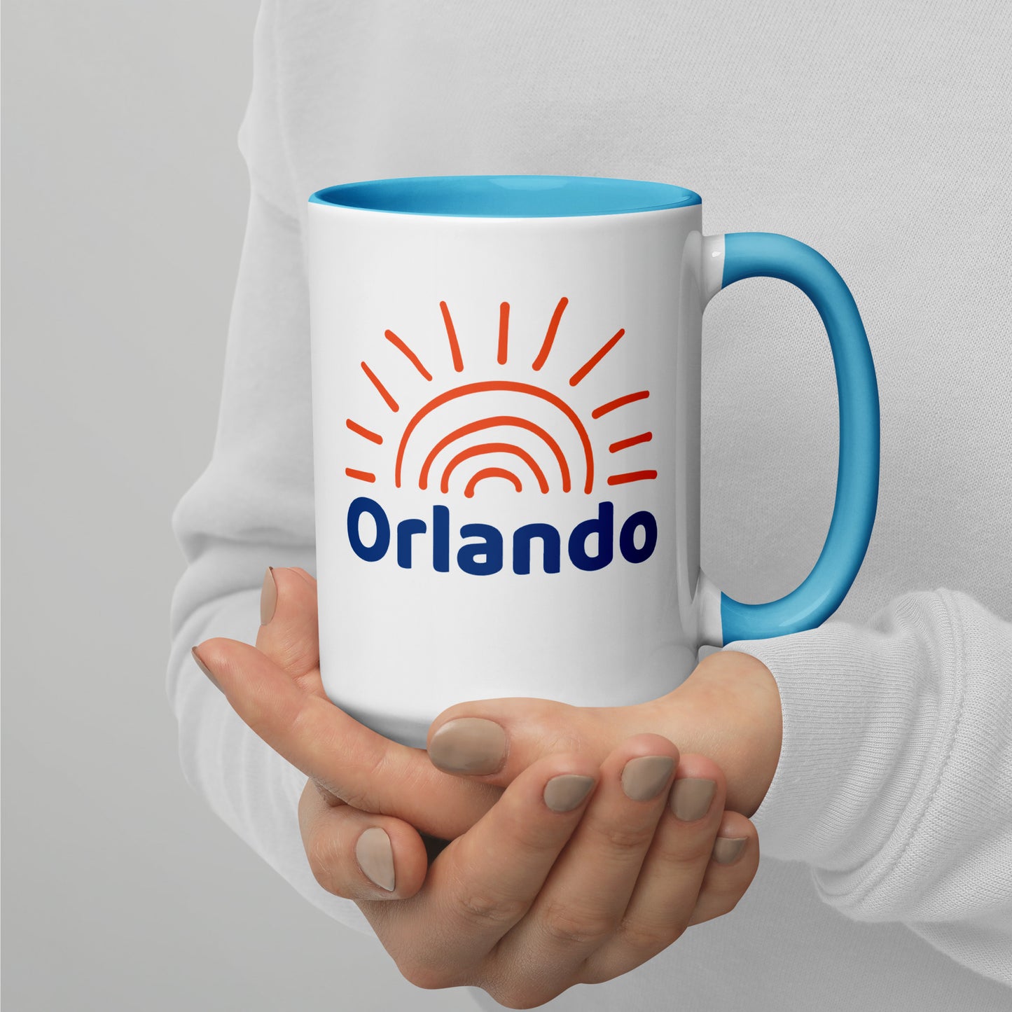 ORLANDO SUNSHINE Mug with Color Inside - Orlando Florida Sun Mugs