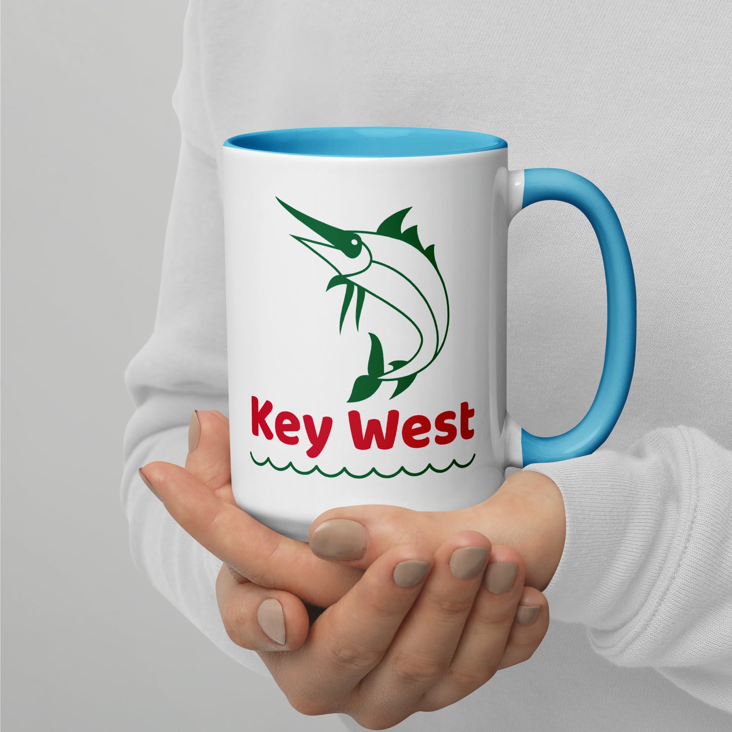 KEY WEST MARLIN Mug with Color Inside - Key West Florida Mugs