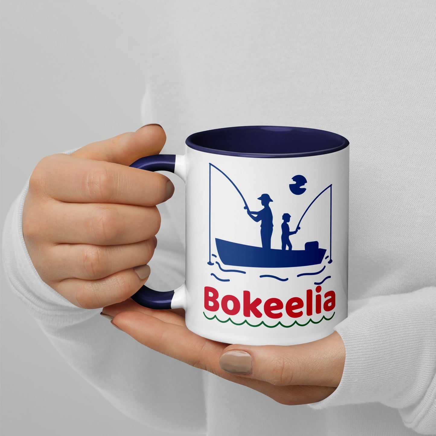 BOKEELIA FISHERMEN Mug with Color Inside - Bokeelia Florida Fishing Mugs