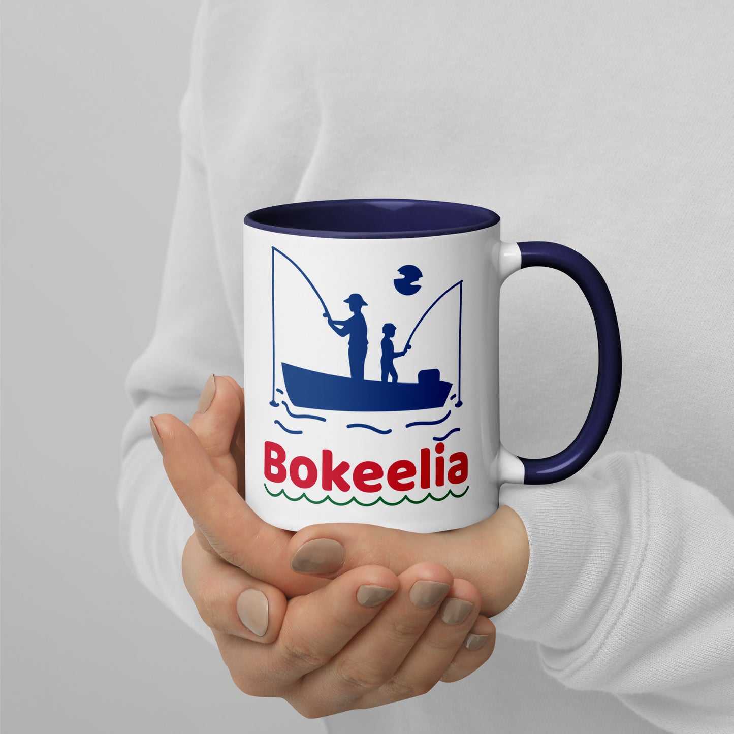 BOKEELIA FISHERMEN Mug with Color Inside - Bokeelia Florida Fishing Mugs