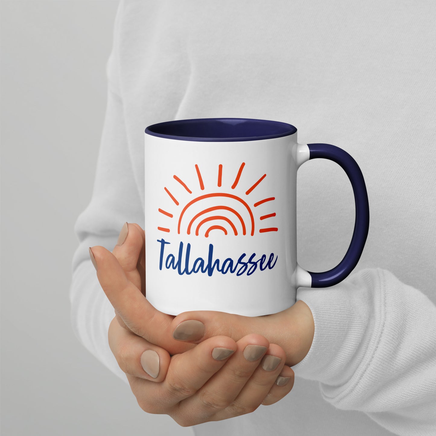 Tallahassee SUNSHINE Mug with Color Inside - Tallahassee Florida Sun Mugs - Tallahassee FL Coffee Mugs