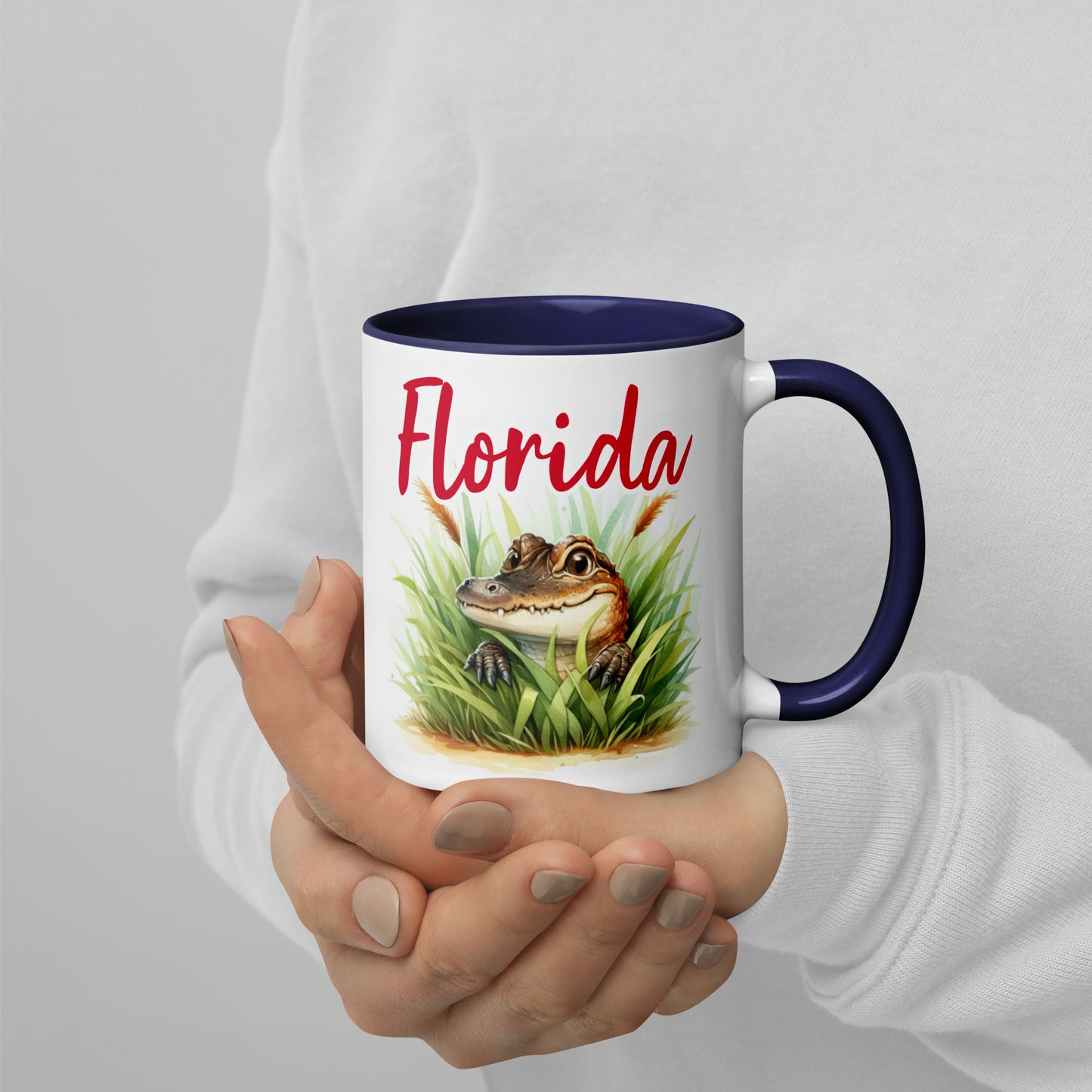 PLAYFUL ALLIGATOR Florida Mug - Florida Alligator Mugs