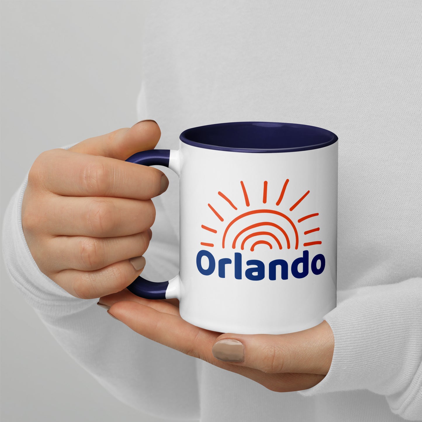 ORLANDO SUNSHINE Mug with Color Inside - Orlando Florida Sun Mugs