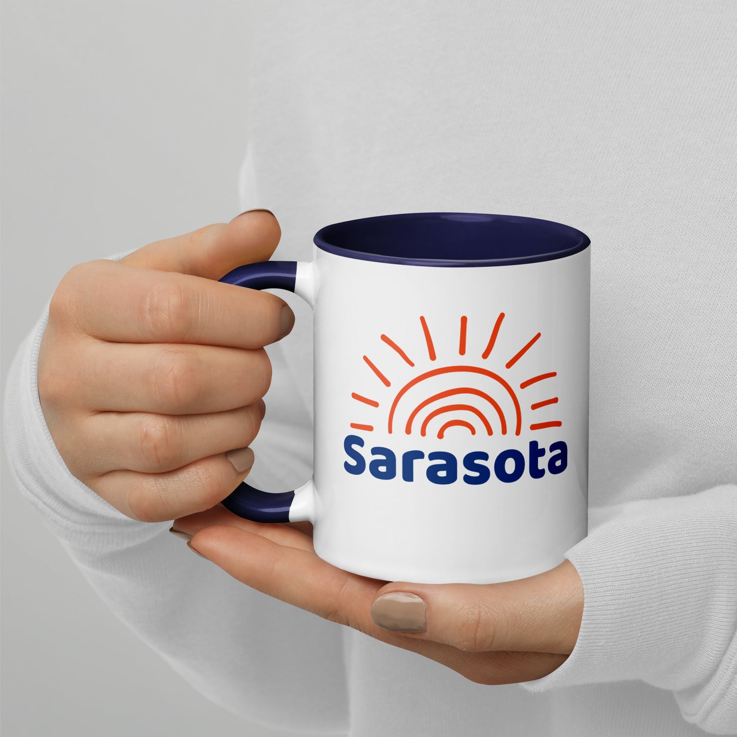 SARASOTA Sun Mug with Color Inside - Sarasota Florida Sunshine Mugs
