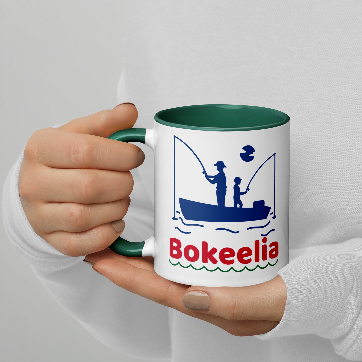 BOKEELIA FISHERMEN Mug with Color Inside - Bokeelia Florida Fishing Mugs
