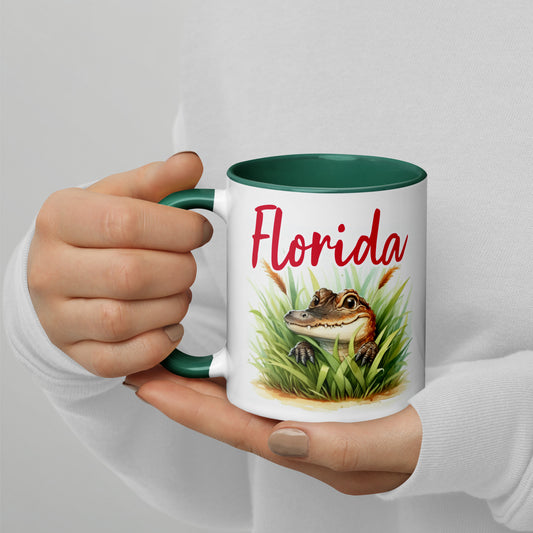 PLAYFUL ALLIGATOR Florida Mug - Florida Alligator Mugs