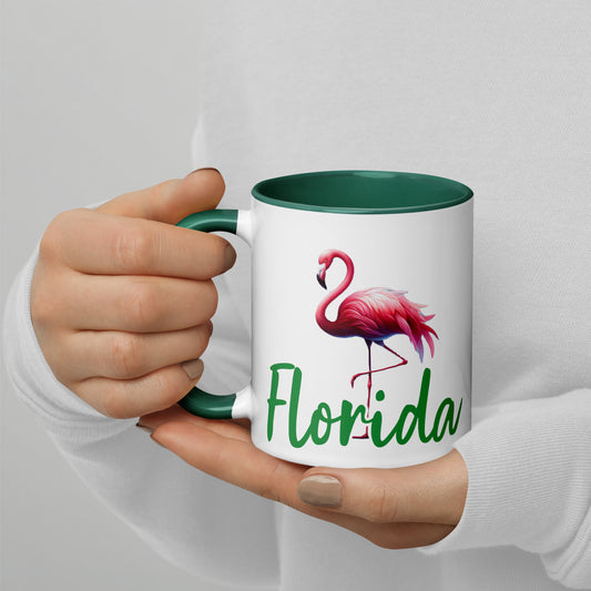 FLORIDA PINK FLAMINGO Mug - Florida Flamingo Mugs - FL Flamingo Coffee Cups