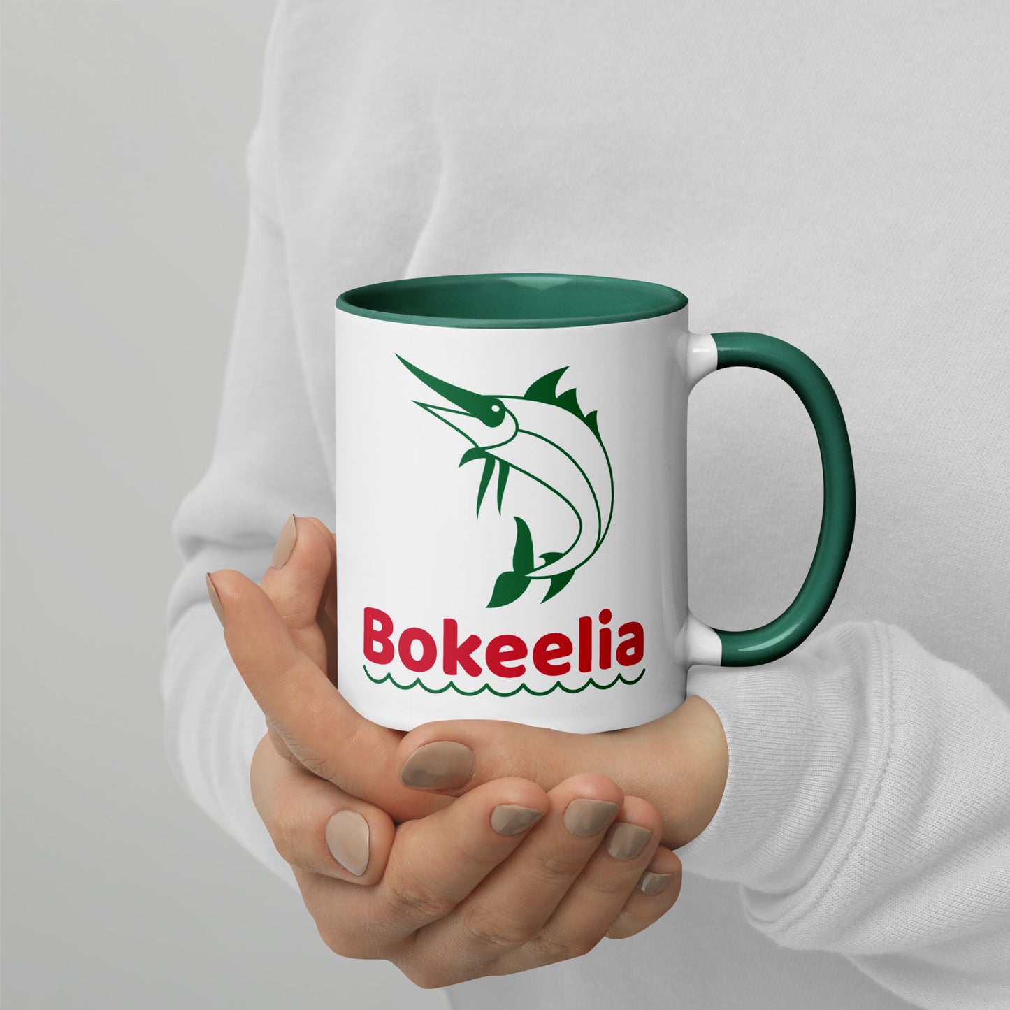 BOKEELIA MARLIN Mug with Color Inside - Bokeelia Florida Mugs