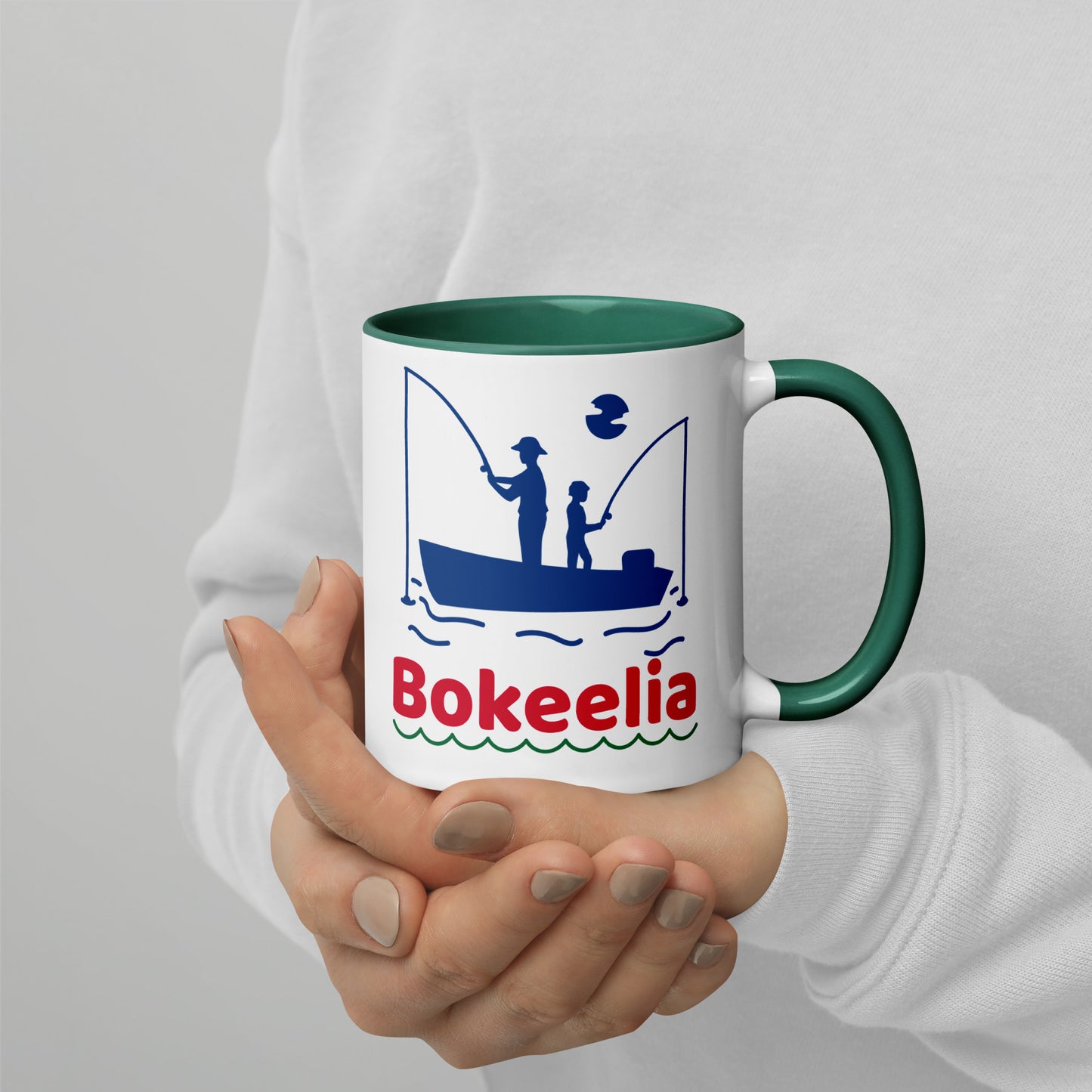 BOKEELIA FISHERMEN Mug with Color Inside - Bokeelia Florida Fishing Mugs