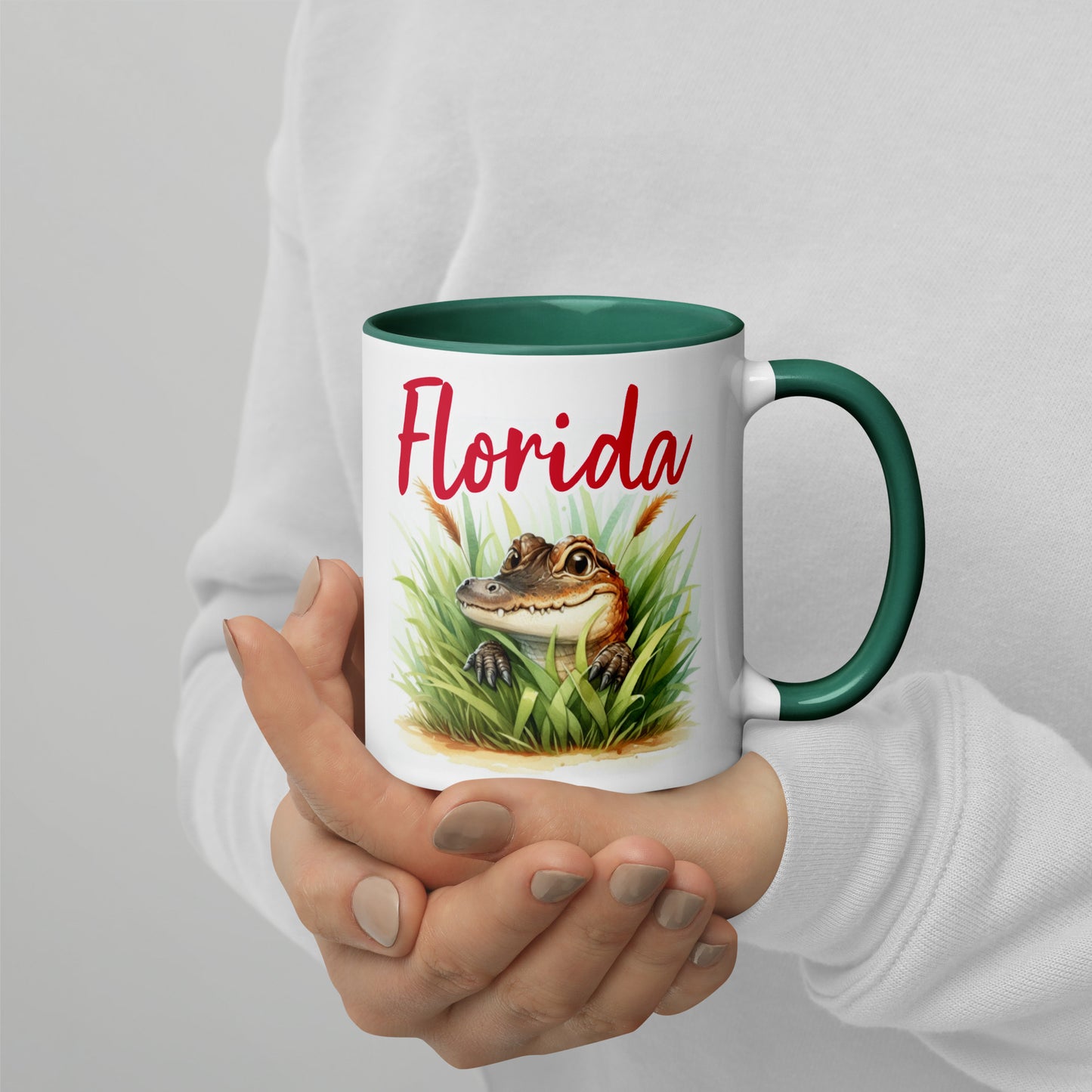 PLAYFUL ALLIGATOR Florida Mug - Florida Alligator Mugs