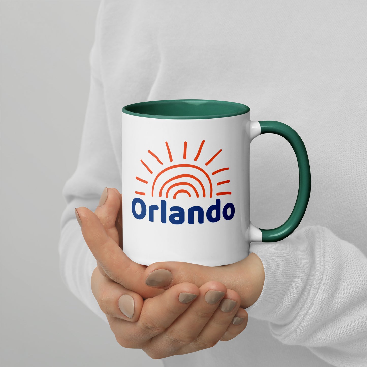 ORLANDO SUNSHINE Mug with Color Inside - Orlando Florida Sun Mugs