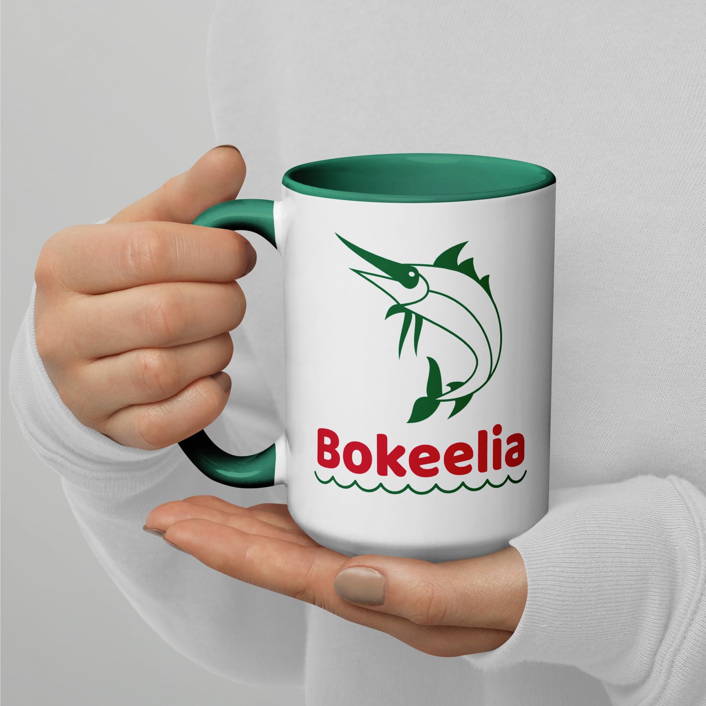 BOKEELIA MARLIN Mug with Color Inside - Bokeelia Florida Mugs