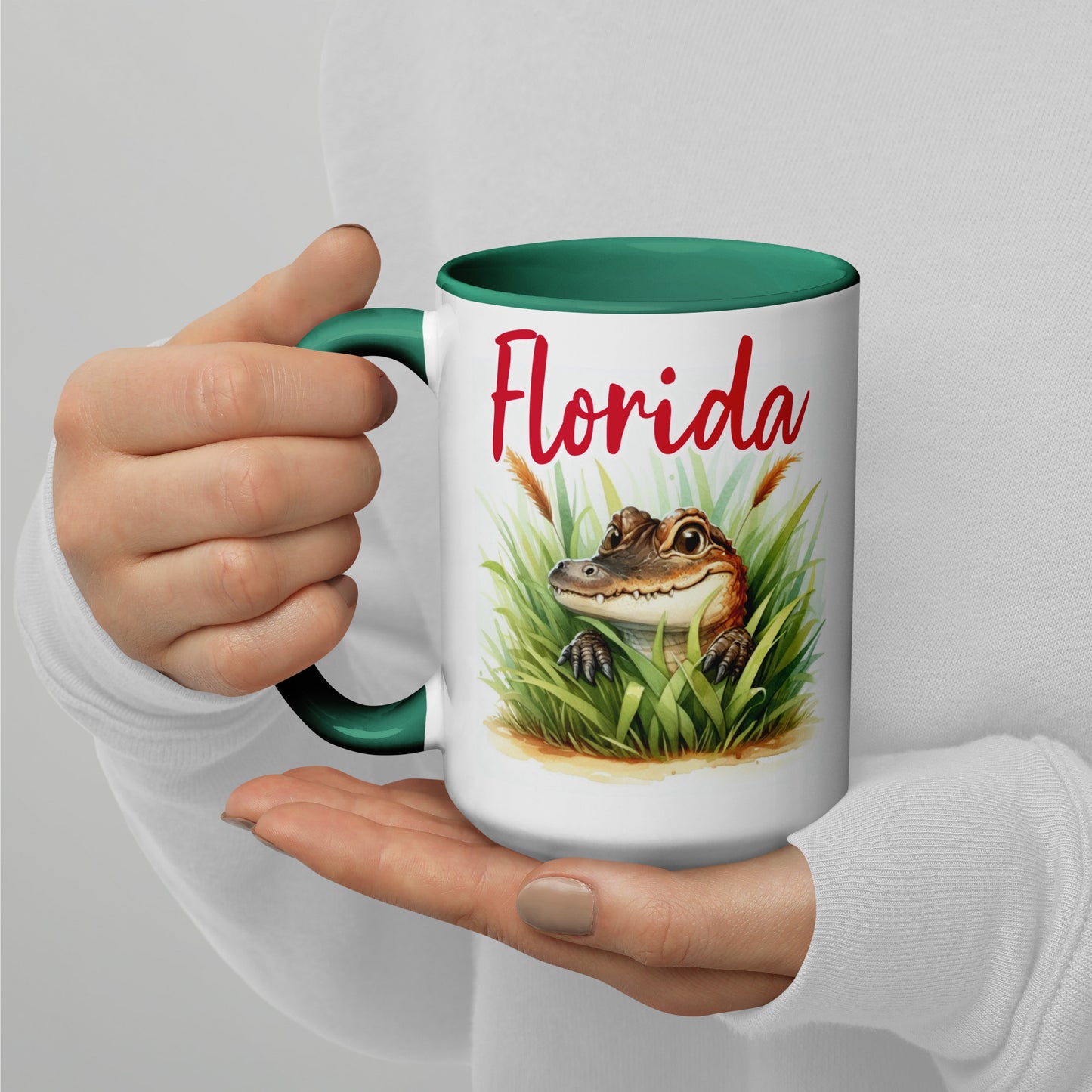 PLAYFUL ALLIGATOR Florida Mug - Florida Alligator Mugs