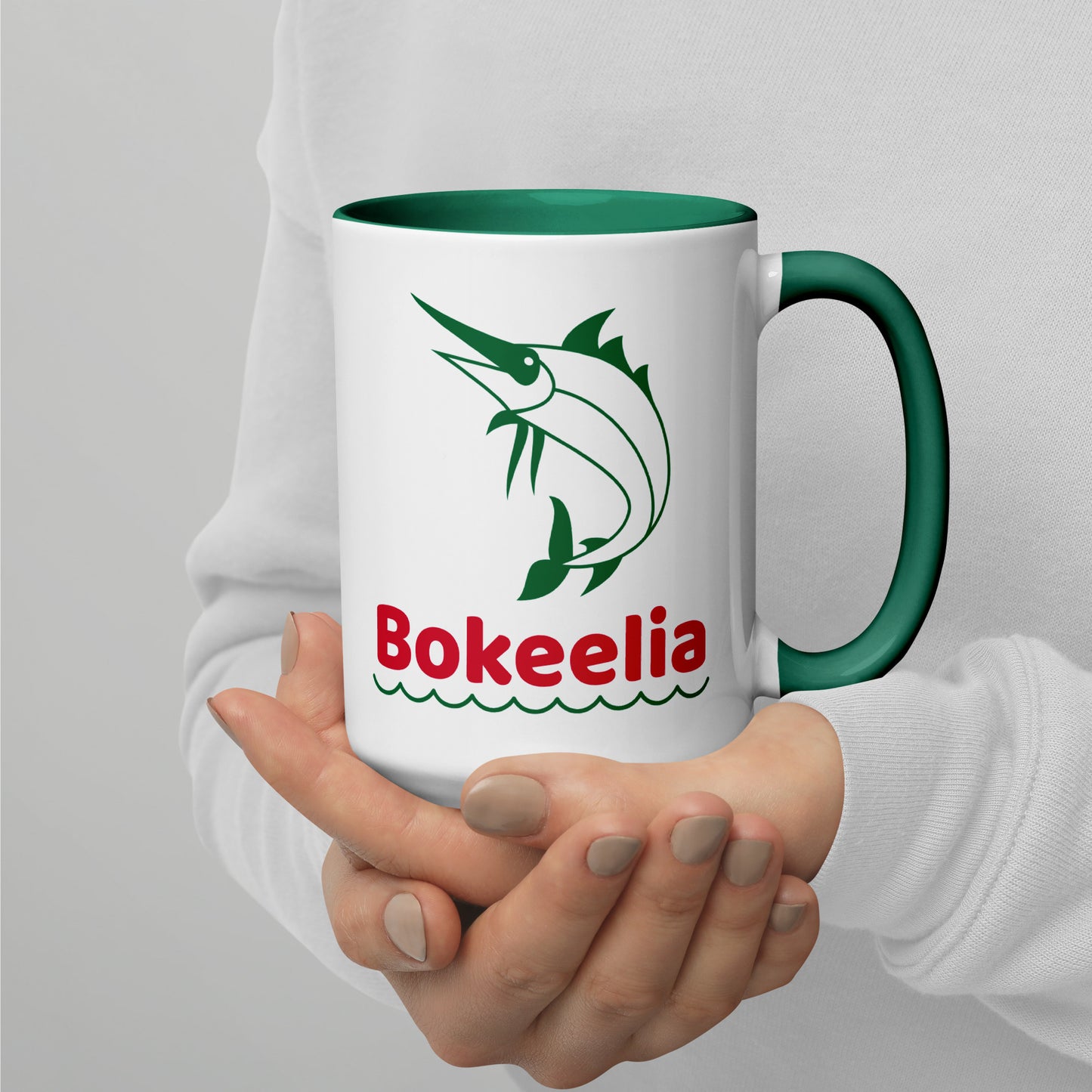 BOKEELIA MARLIN Mug with Color Inside - Bokeelia Florida Mugs