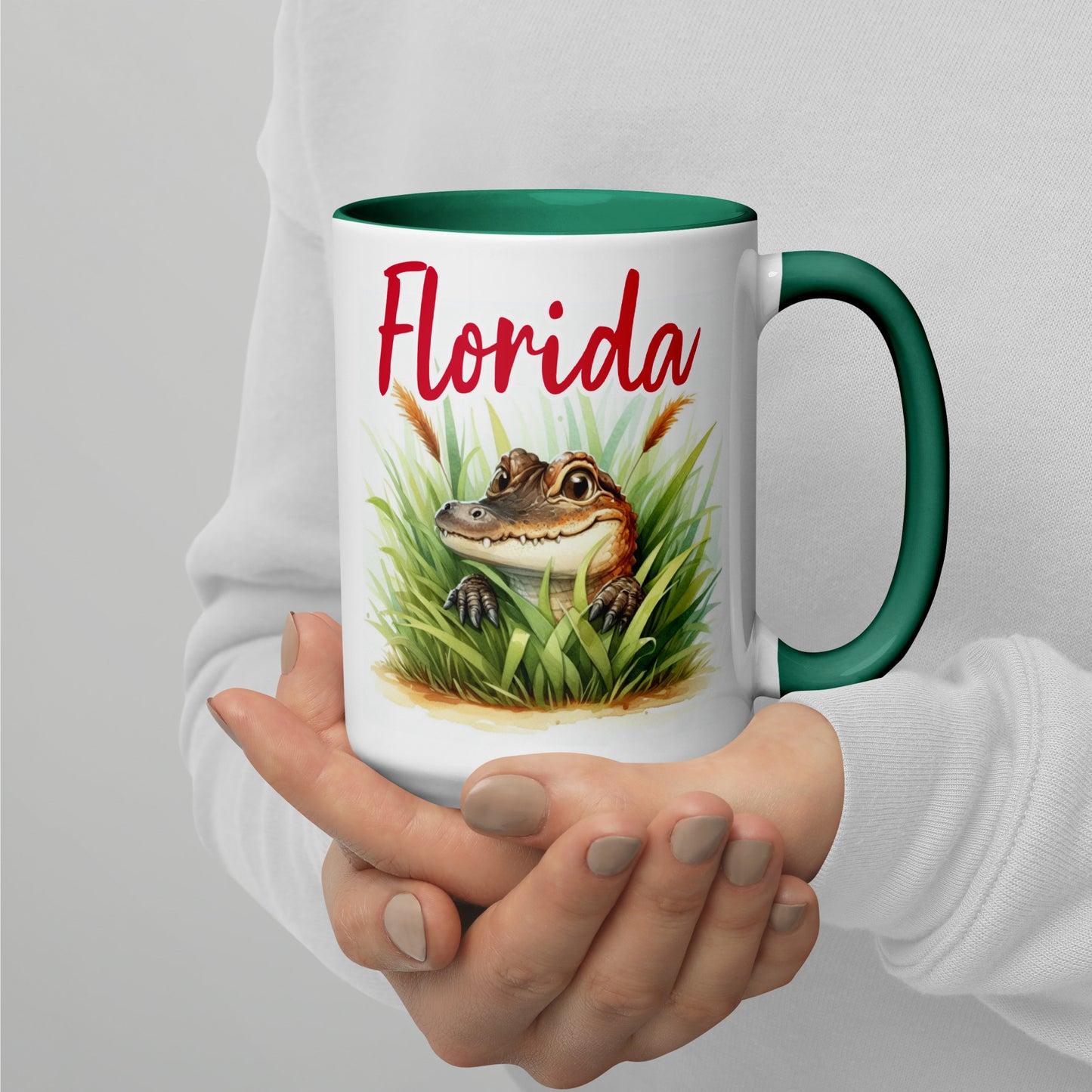 PLAYFUL ALLIGATOR Florida Mug - Florida Alligator Mugs