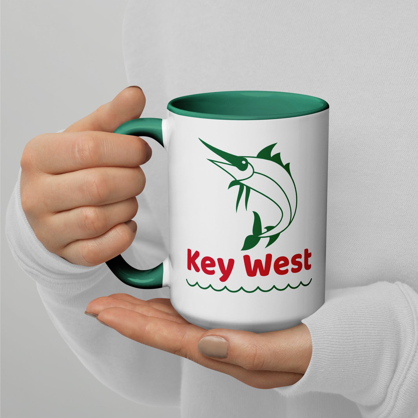 KEY WEST MARLIN Mug with Color Inside - Key West Florida Mugs