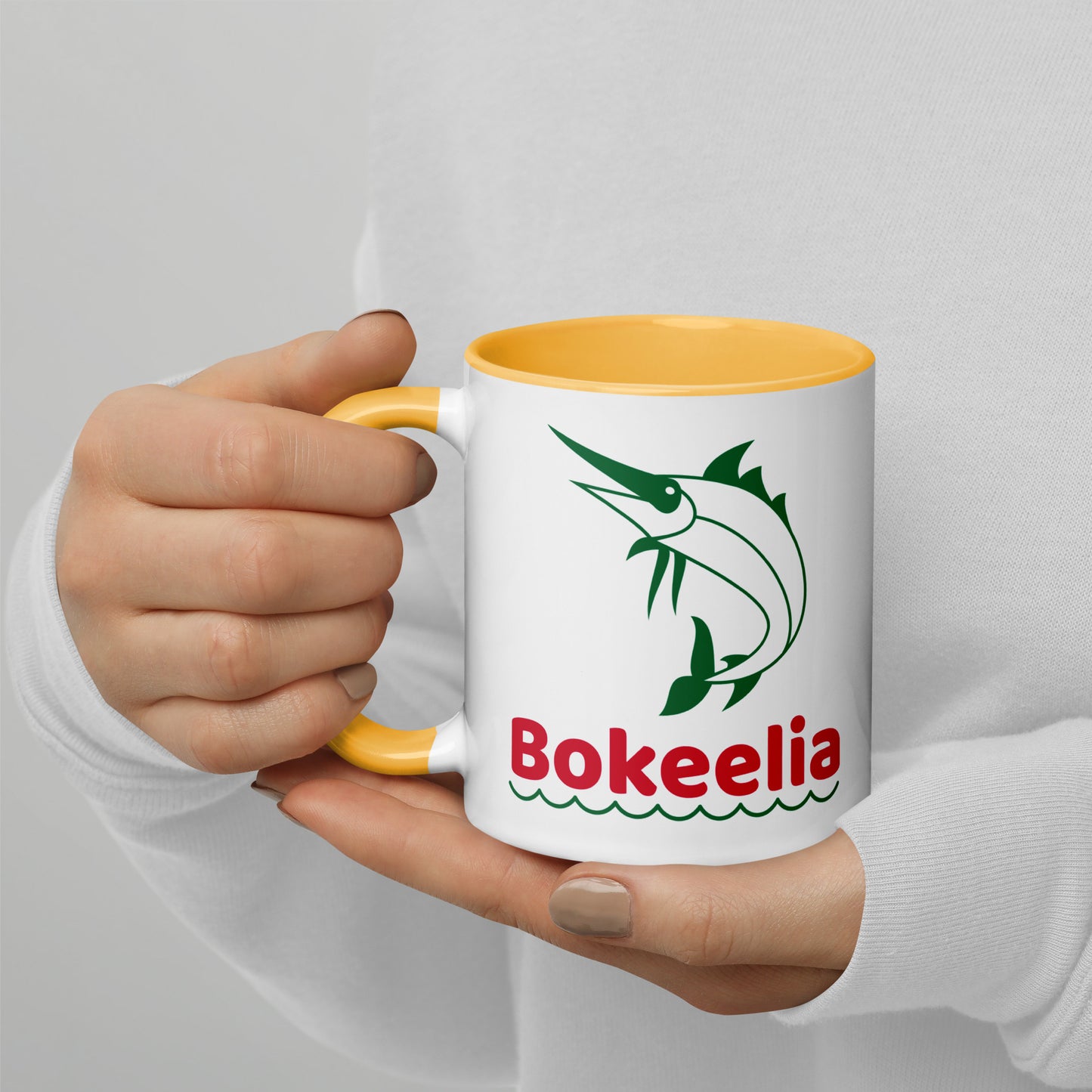 BOKEELIA MARLIN Mug with Color Inside - Bokeelia Florida Mugs