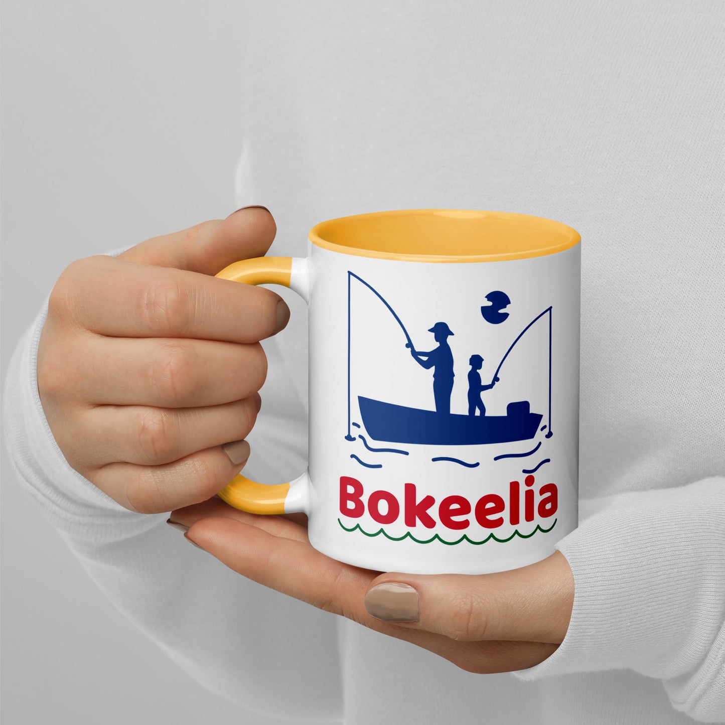 BOKEELIA FISHERMEN Mug with Color Inside - Bokeelia Florida Fishing Mugs
