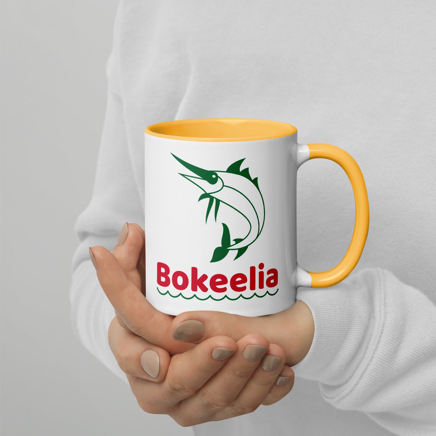 BOKEELIA MARLIN Mug with Color Inside - Bokeelia Florida Mugs