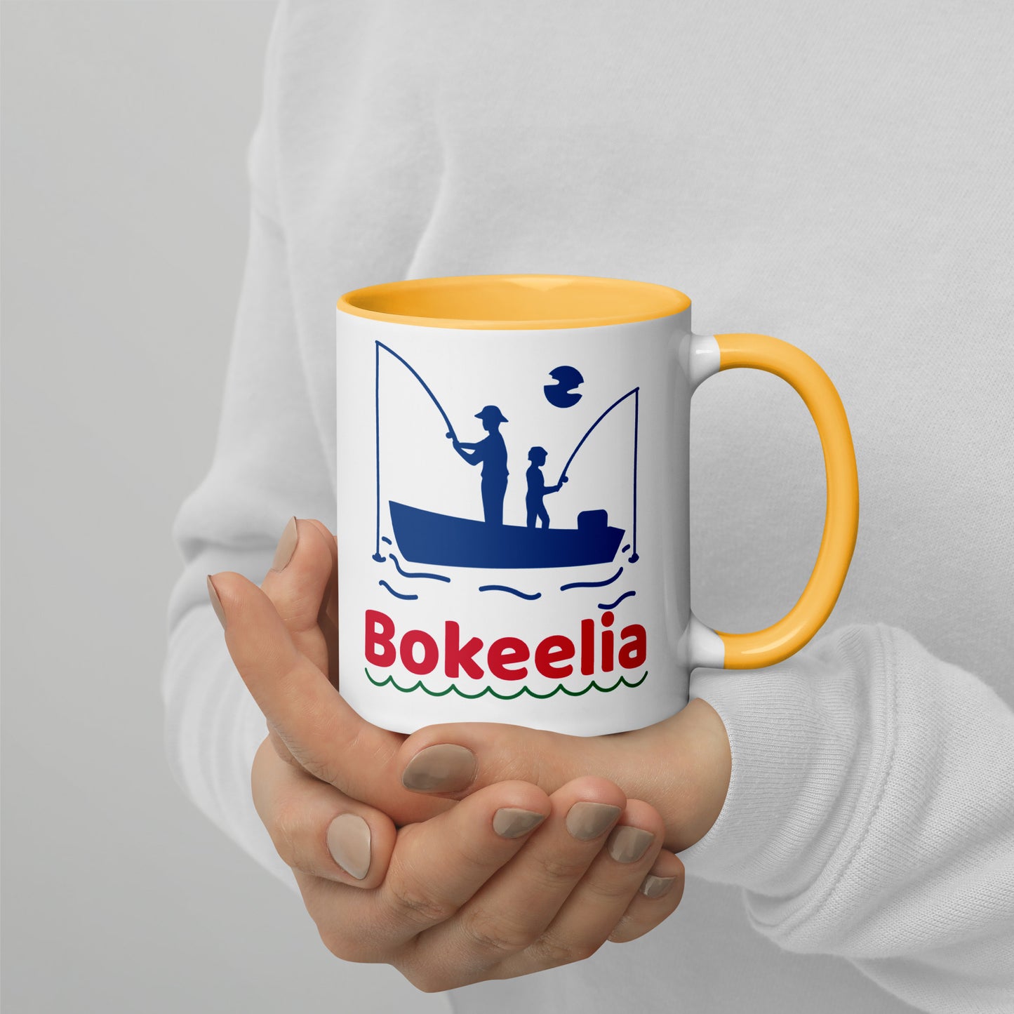 BOKEELIA FISHERMEN Mug with Color Inside - Bokeelia Florida Fishing Mugs