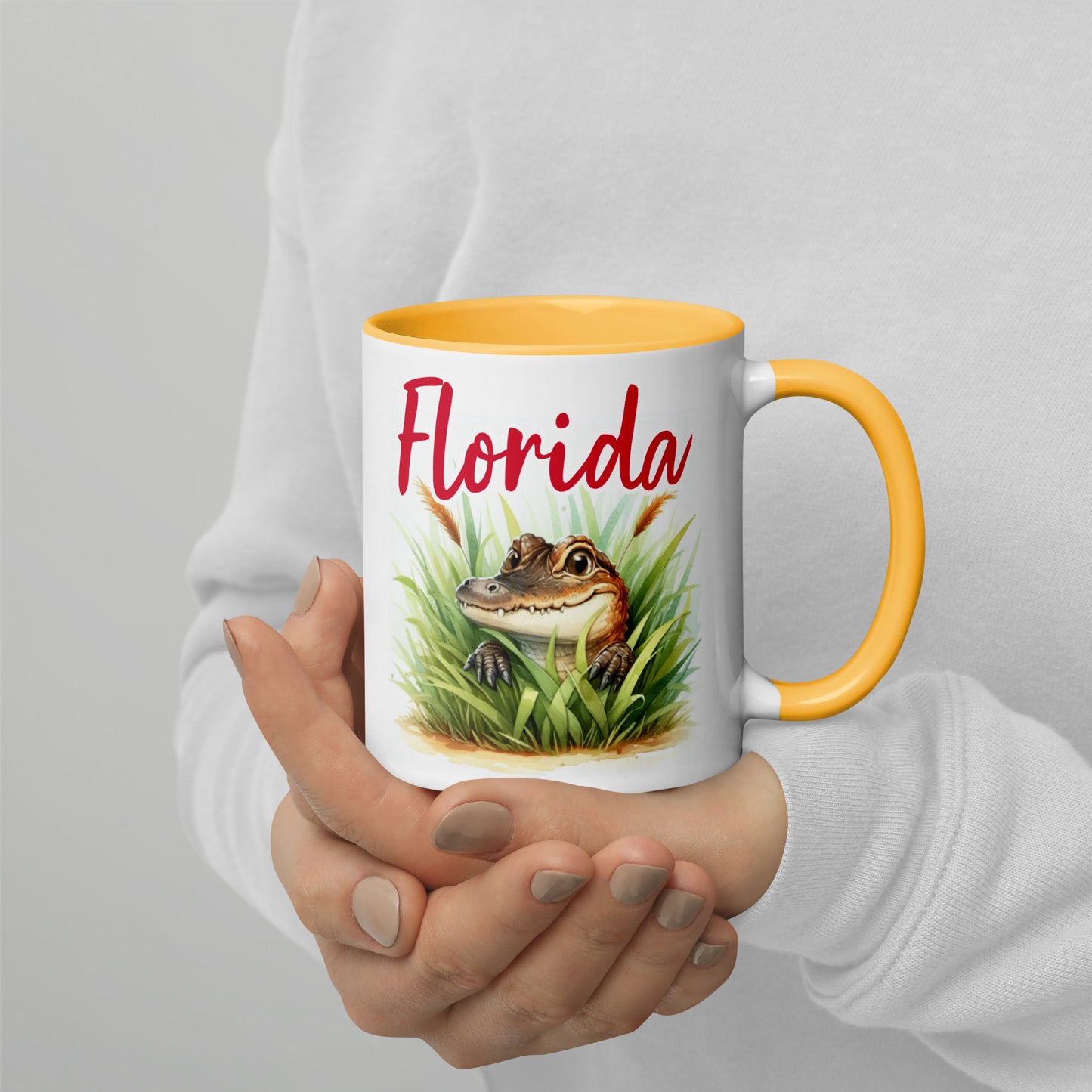 PLAYFUL ALLIGATOR Florida Mug - Florida Alligator Mugs