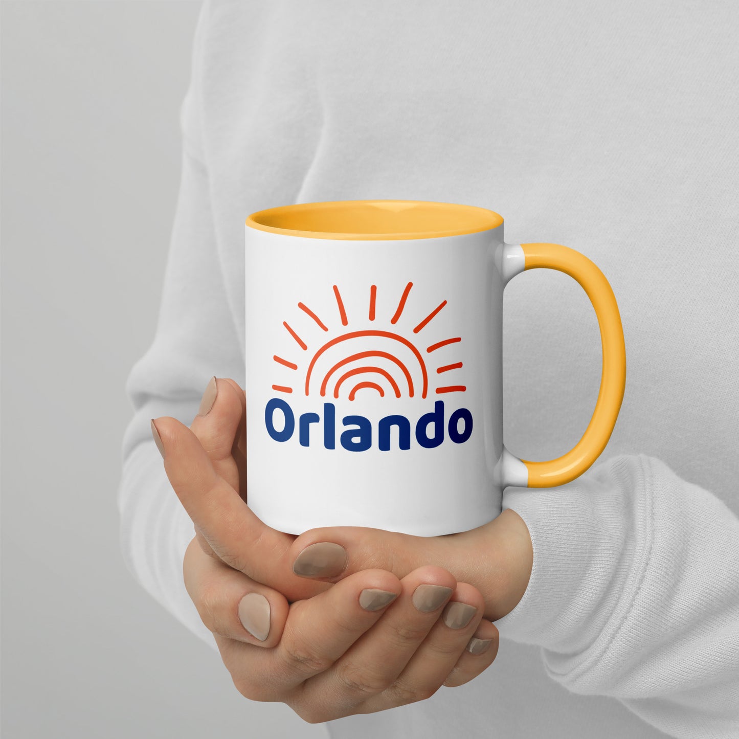 ORLANDO SUNSHINE Mug with Color Inside - Orlando Florida Sun Mugs