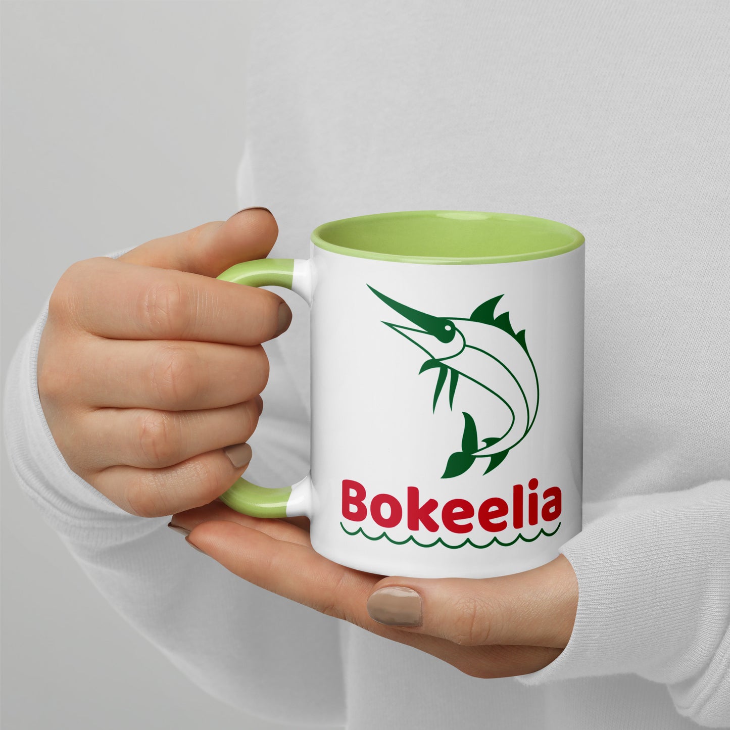 BOKEELIA MARLIN Mug with Color Inside - Bokeelia Florida Mugs