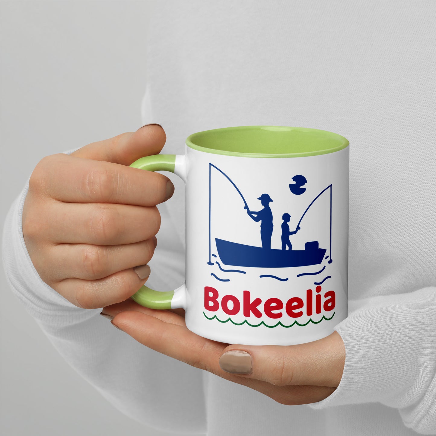 BOKEELIA FISHERMEN Mug with Color Inside - Bokeelia Florida Fishing Mugs