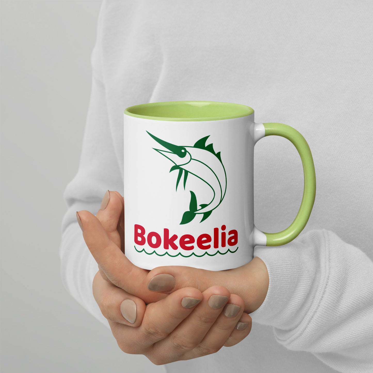 BOKEELIA MARLIN Mug with Color Inside - Bokeelia Florida Mugs