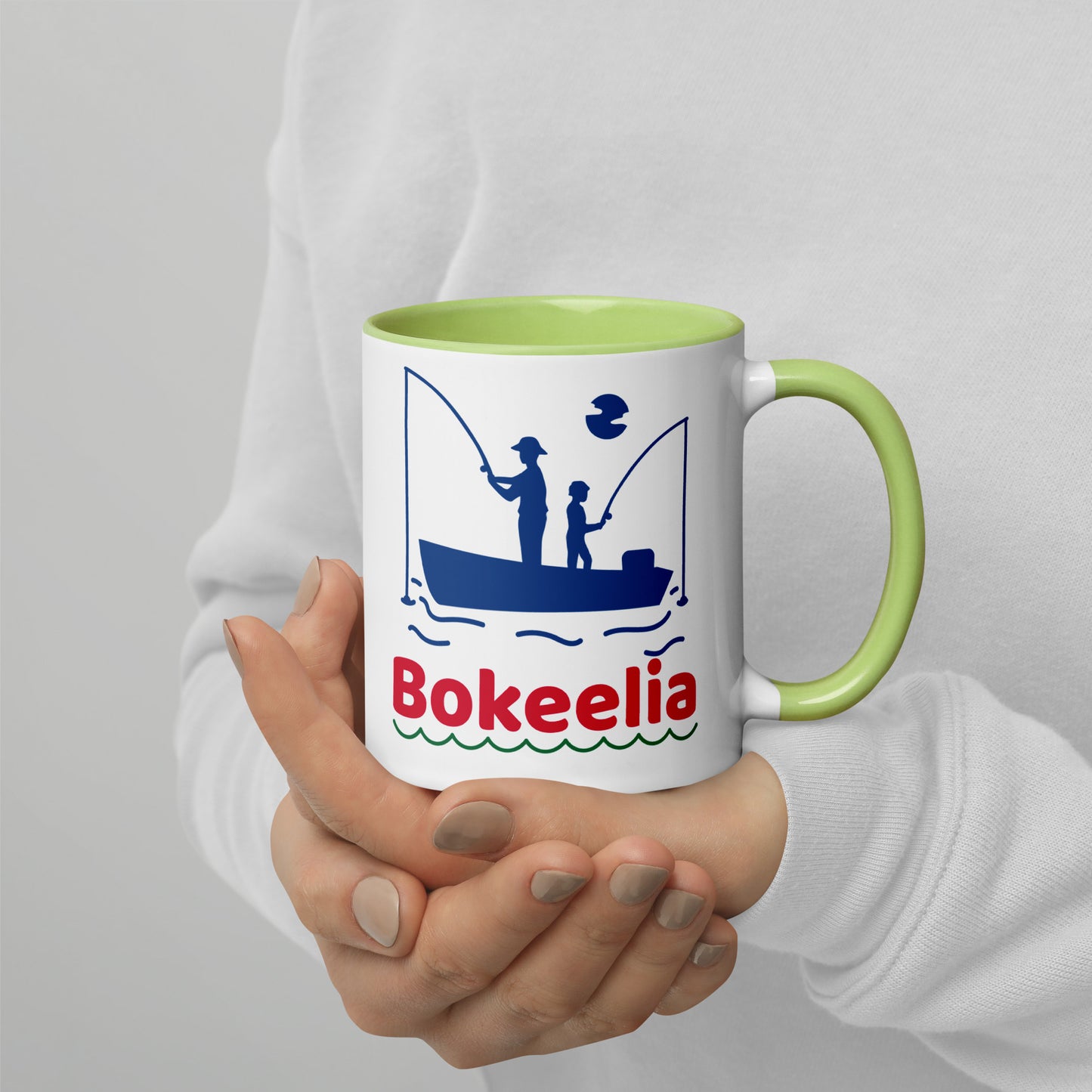 BOKEELIA FISHERMEN Mug with Color Inside - Bokeelia Florida Fishing Mugs