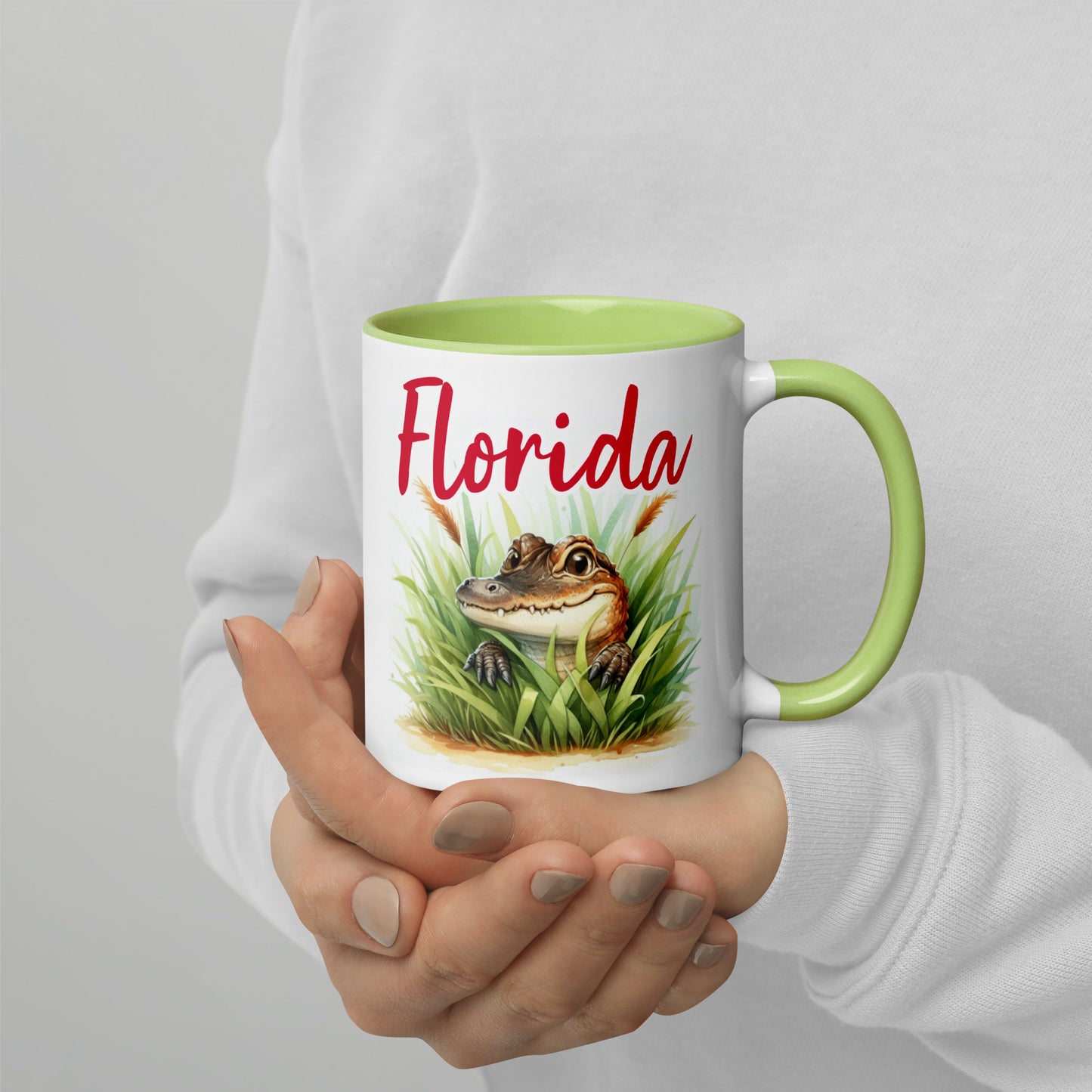 PLAYFUL ALLIGATOR Florida Mug - Florida Alligator Mugs