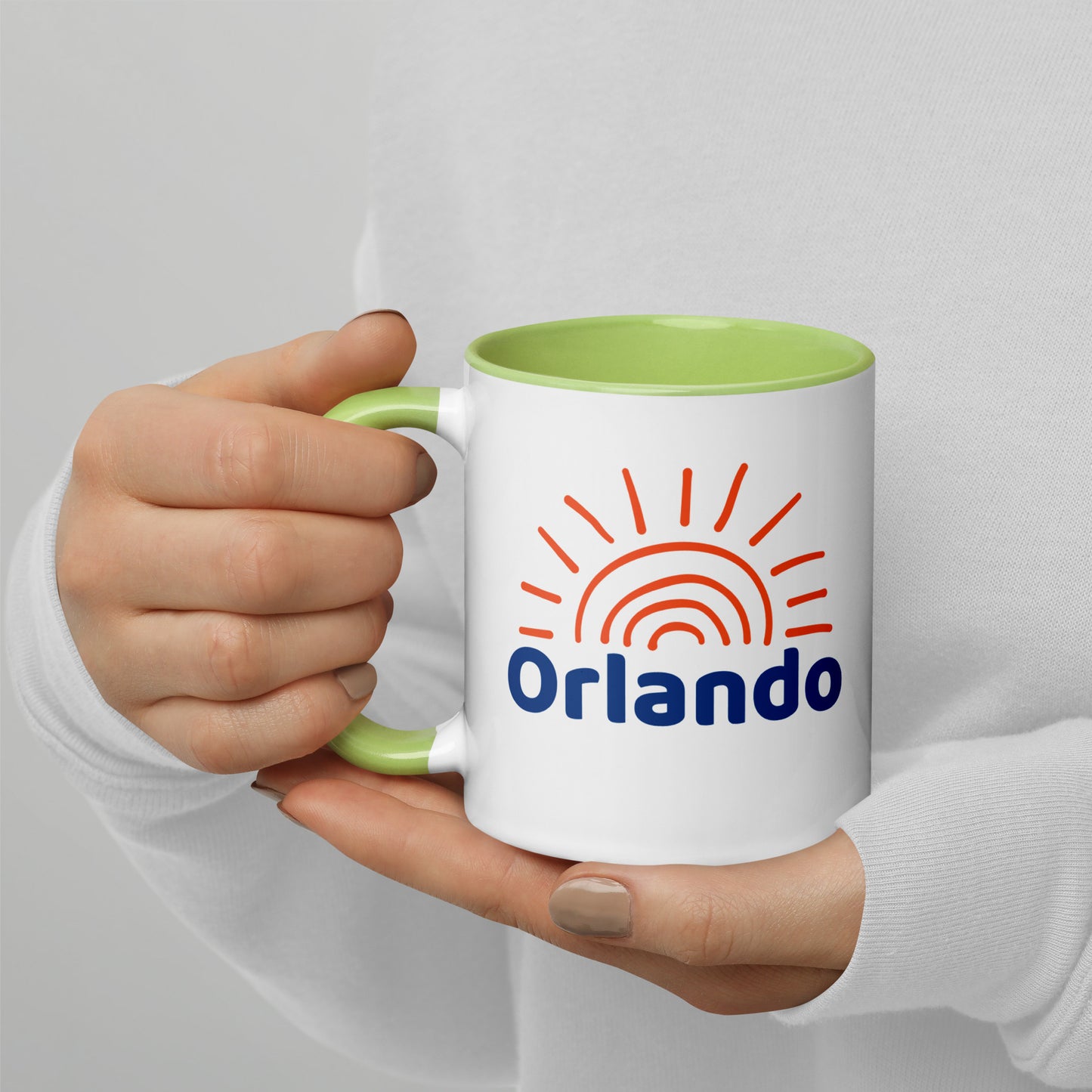 ORLANDO SUNSHINE Mug with Color Inside - Orlando Florida Sun Mugs