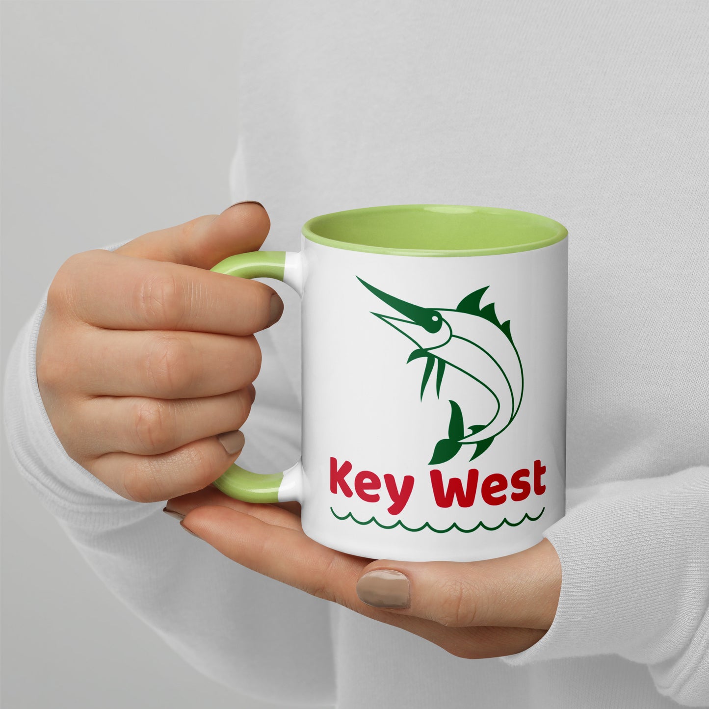 KEY WEST MARLIN Mug with Color Inside - Key West Florida Mugs