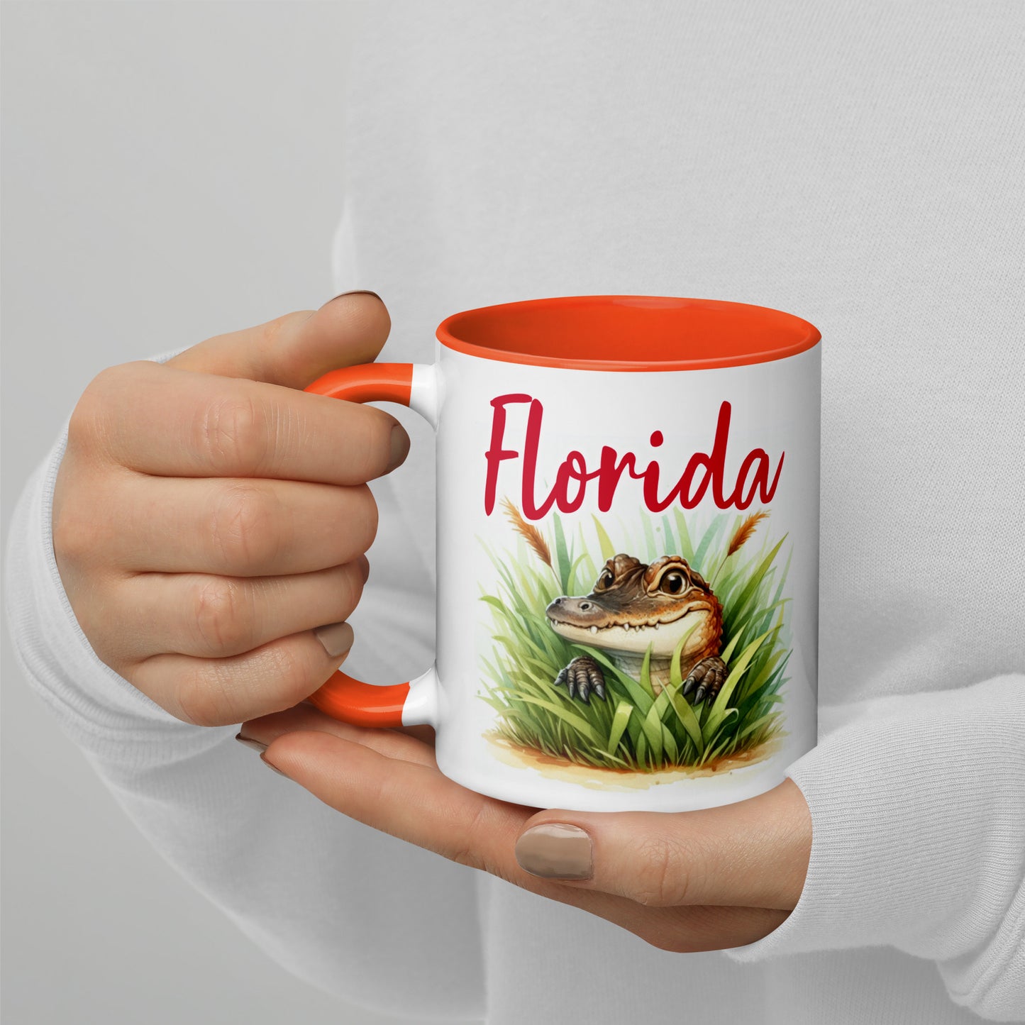 PLAYFUL ALLIGATOR Florida Mug - Florida Alligator Mugs