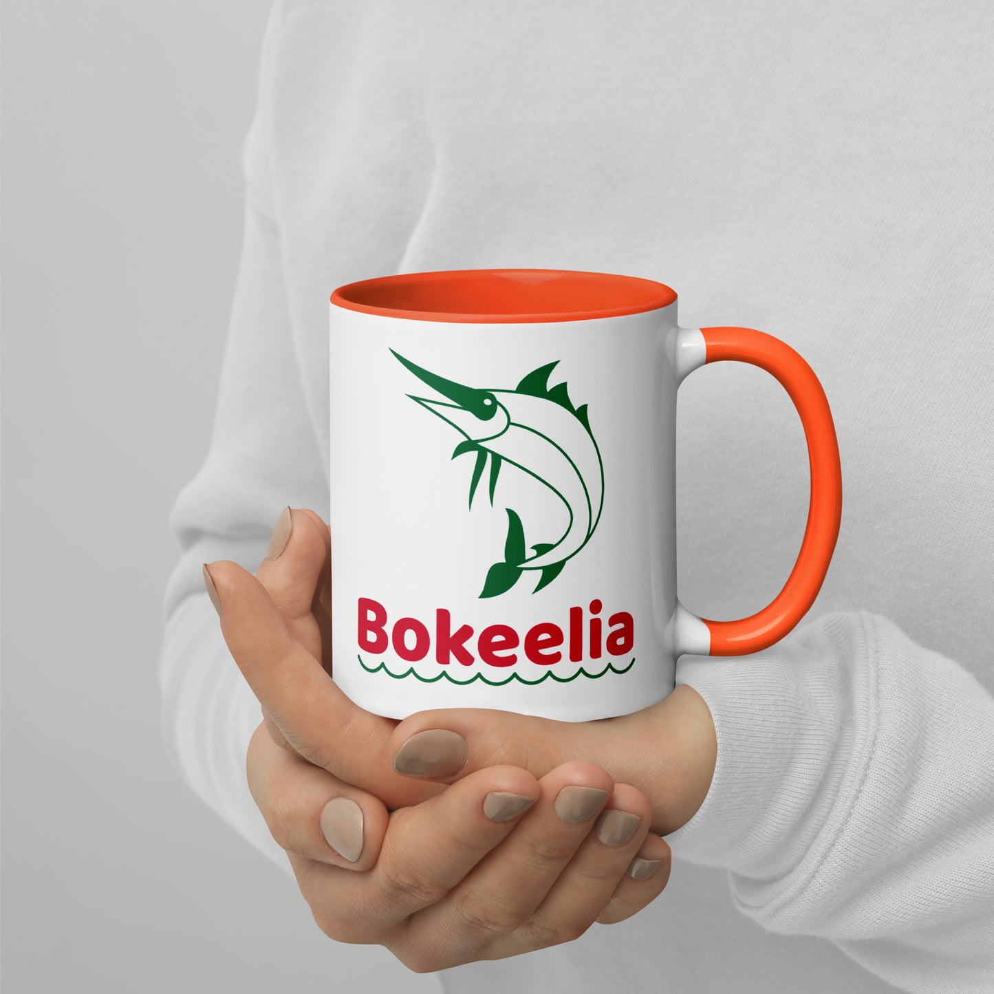 BOKEELIA MARLIN Mug with Color Inside - Bokeelia Florida Mugs