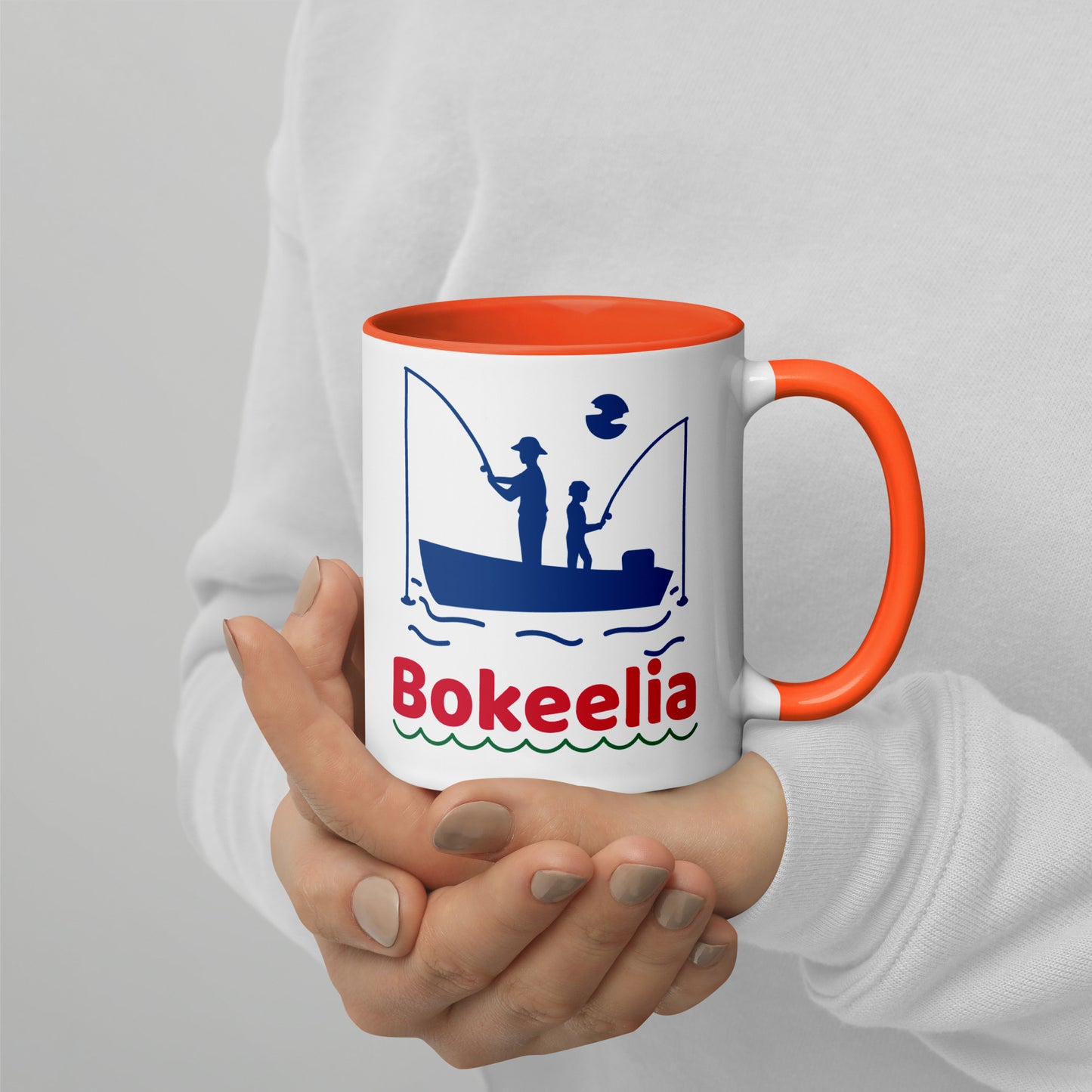 BOKEELIA FISHERMEN Mug with Color Inside - Bokeelia Florida Fishing Mugs