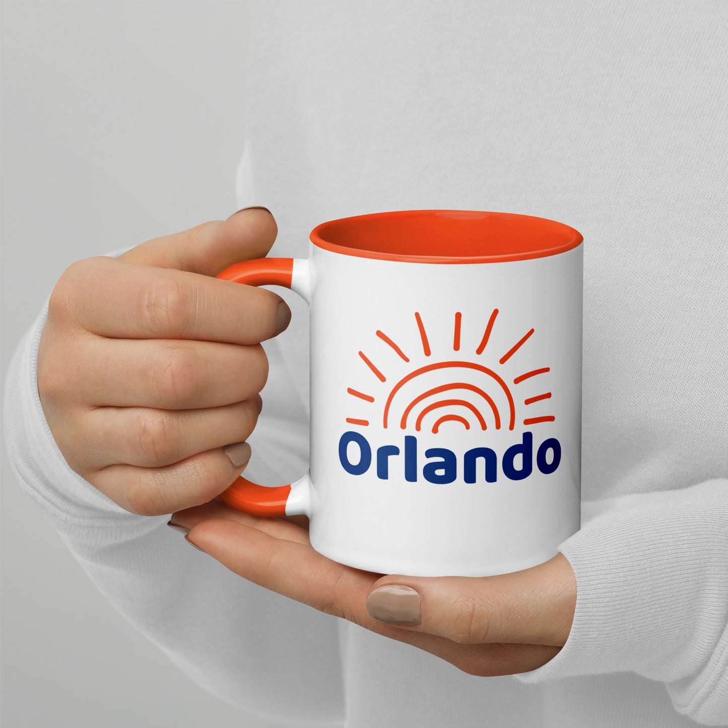ORLANDO SUNSHINE Mug with Color Inside - Orlando Florida Sun Mugs