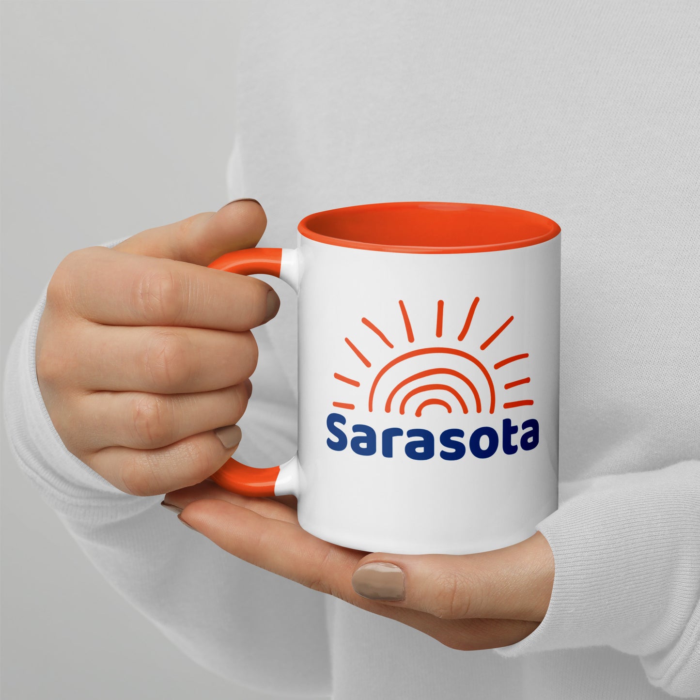 SARASOTA Sun Mug with Color Inside - Sarasota Florida Sunshine Mugs