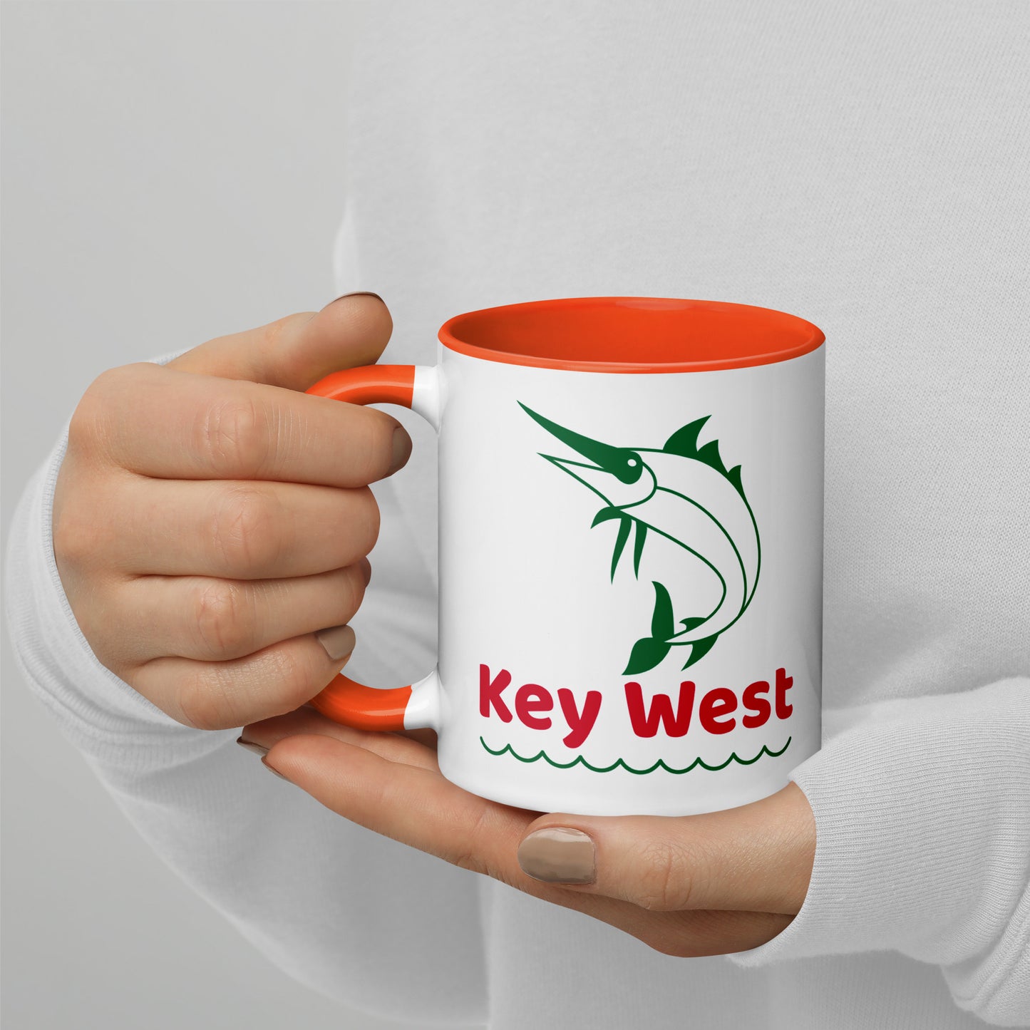 KEY WEST MARLIN Mug with Color Inside - Key West Florida Mugs