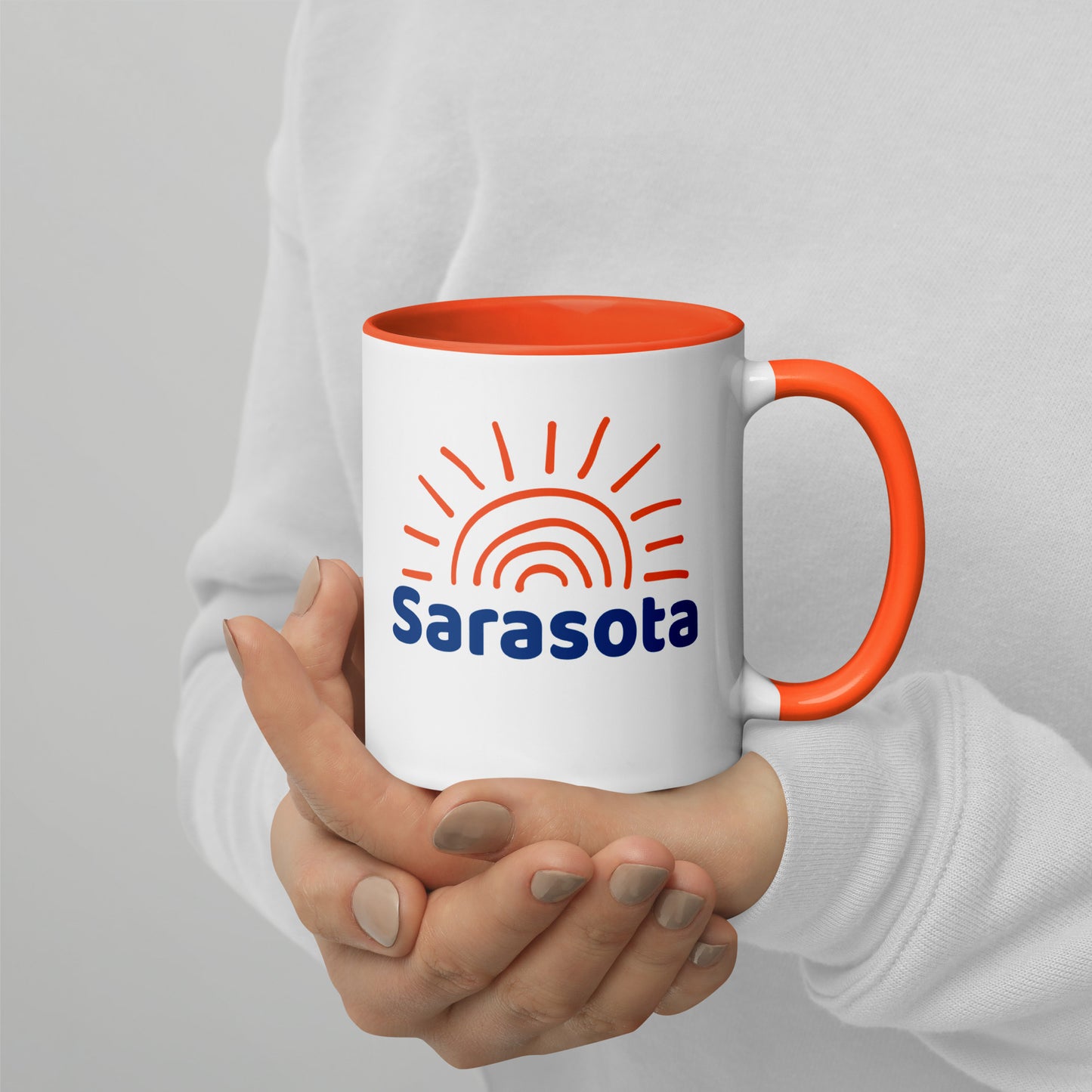 SARASOTA Sun Mug with Color Inside - Sarasota Florida Sunshine Mugs