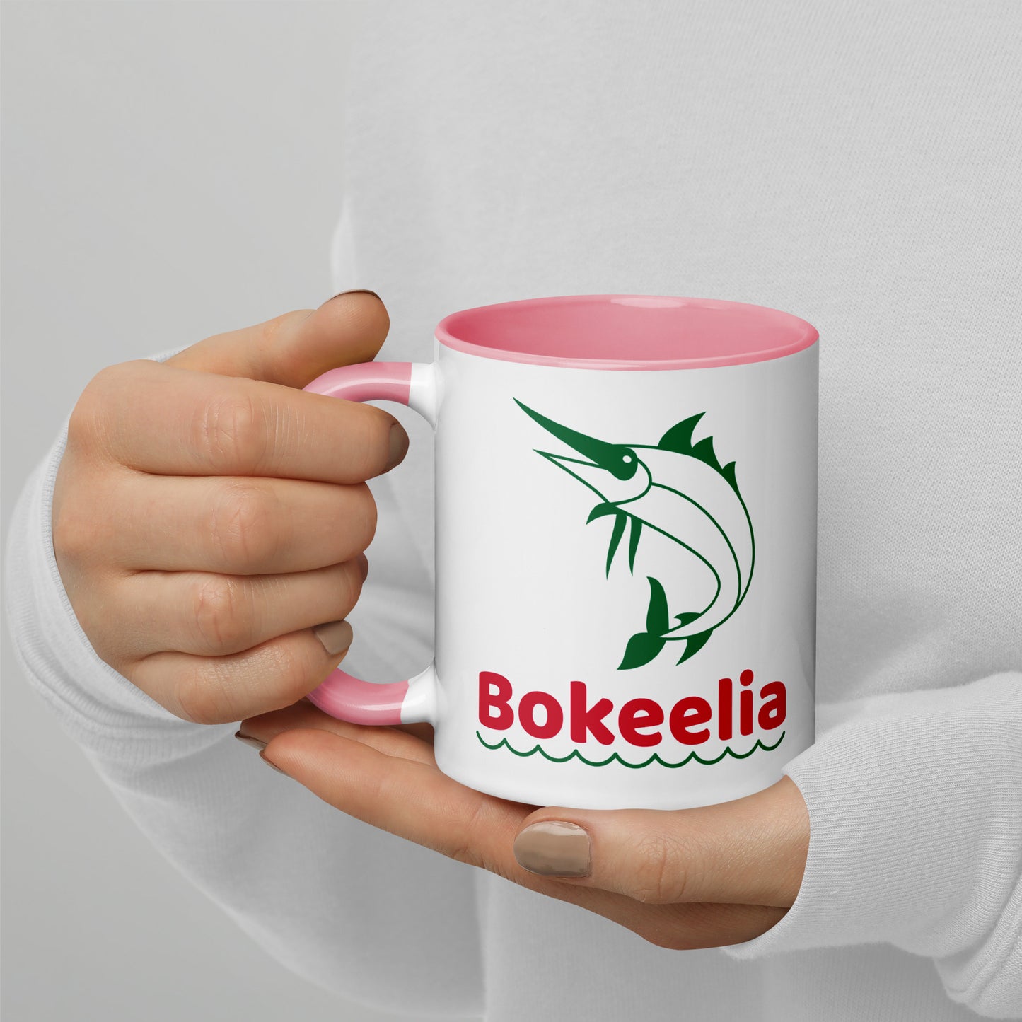 BOKEELIA MARLIN Mug with Color Inside - Bokeelia Florida Mugs