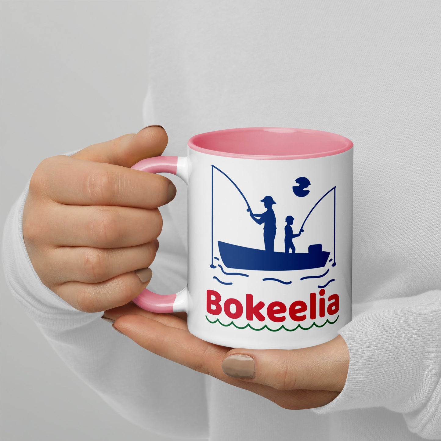 BOKEELIA FISHERMEN Mug with Color Inside - Bokeelia Florida Fishing Mugs