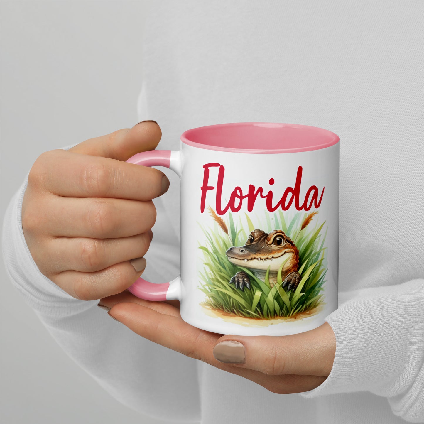 PLAYFUL ALLIGATOR Florida Mug - Florida Alligator Mugs