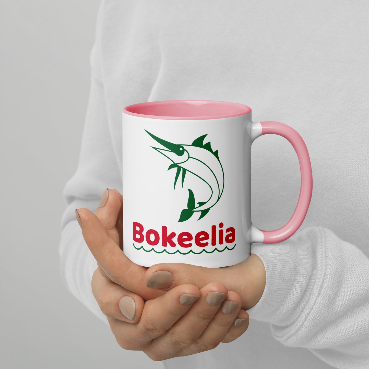 BOKEELIA MARLIN Mug with Color Inside - Bokeelia Florida Mugs