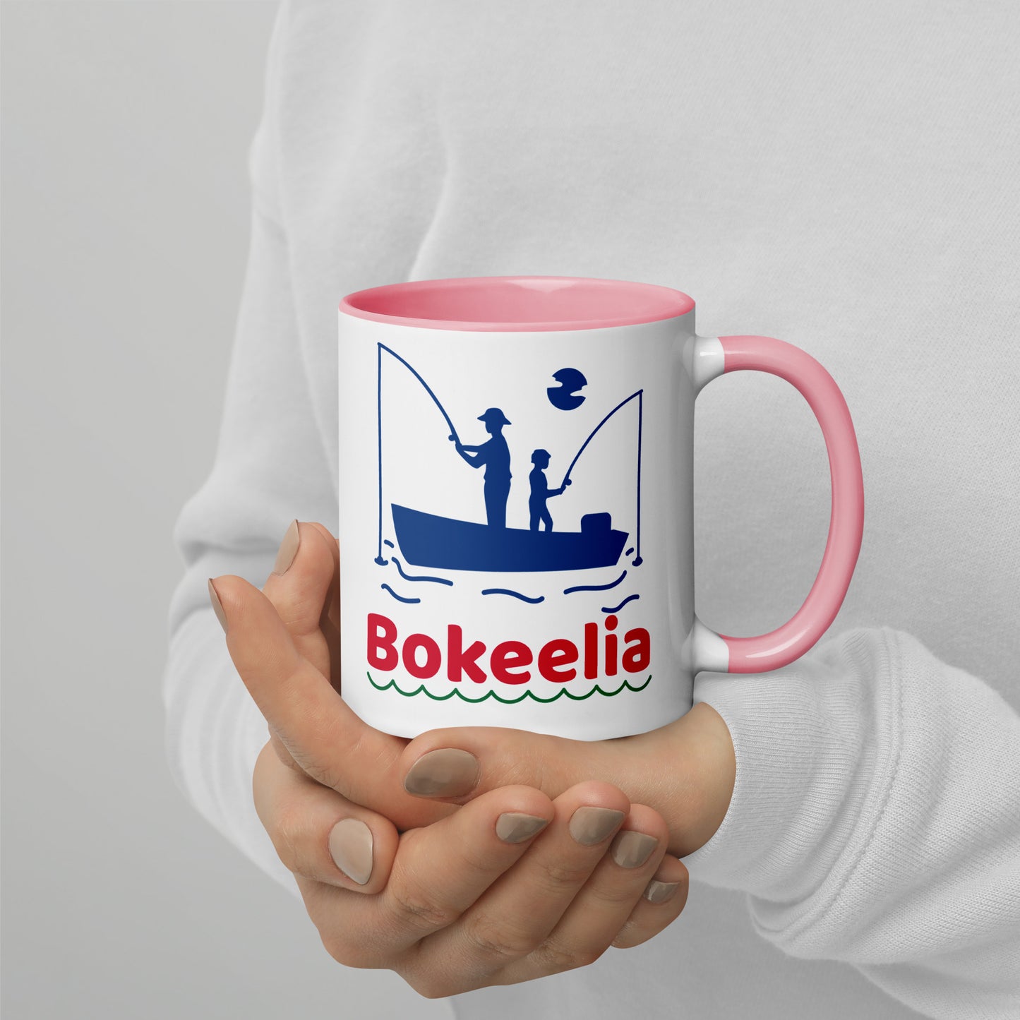 BOKEELIA FISHERMEN Mug with Color Inside - Bokeelia Florida Fishing Mugs