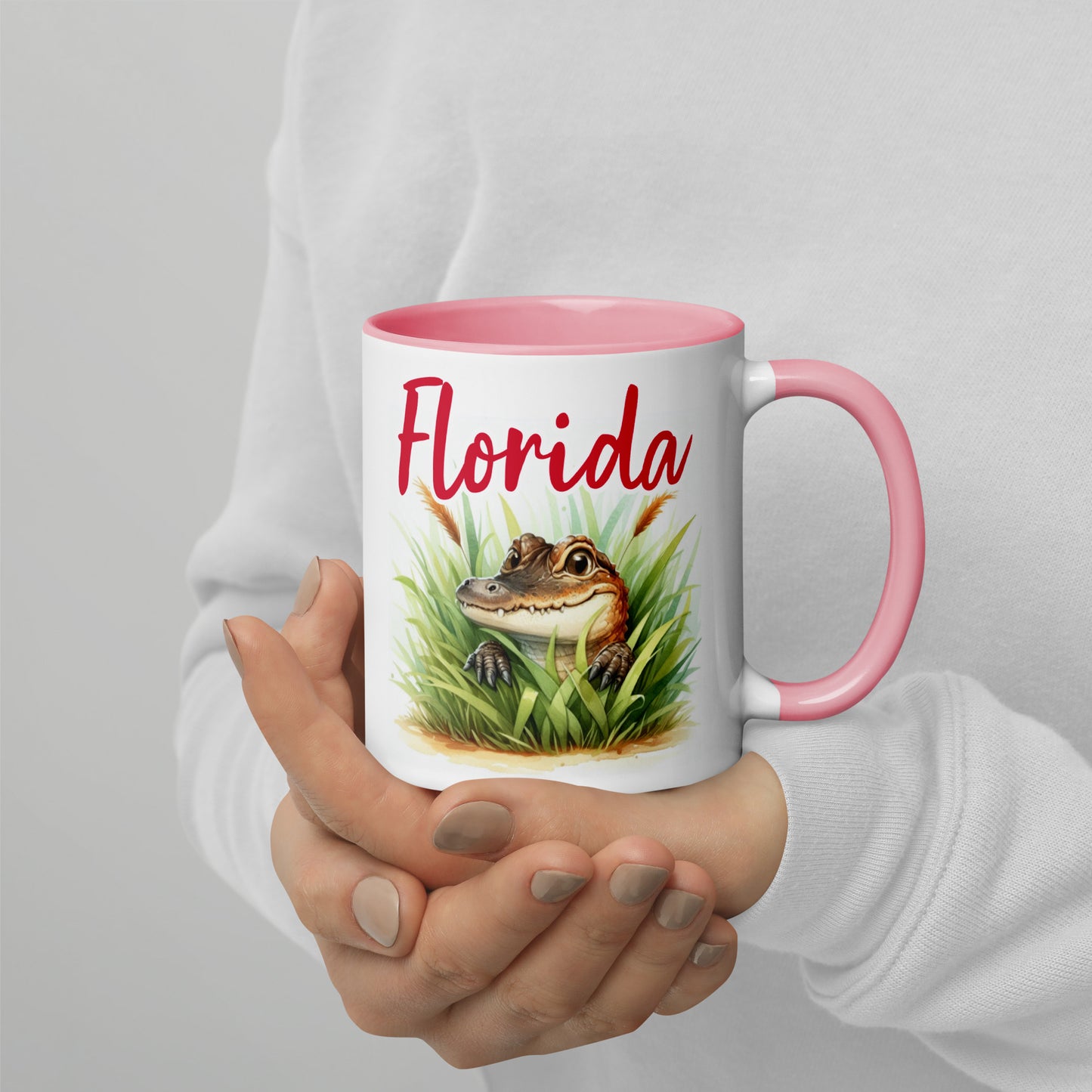 PLAYFUL ALLIGATOR Florida Mug - Florida Alligator Mugs