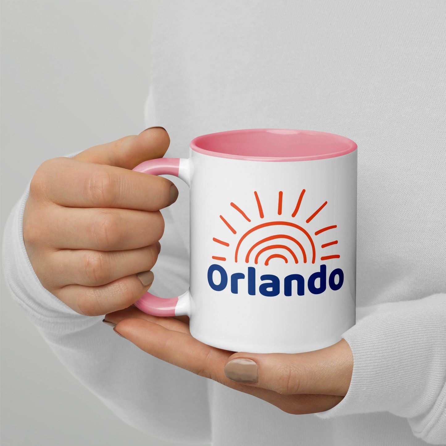 ORLANDO SUNSHINE Mug with Color Inside - Orlando Florida Sun Mugs