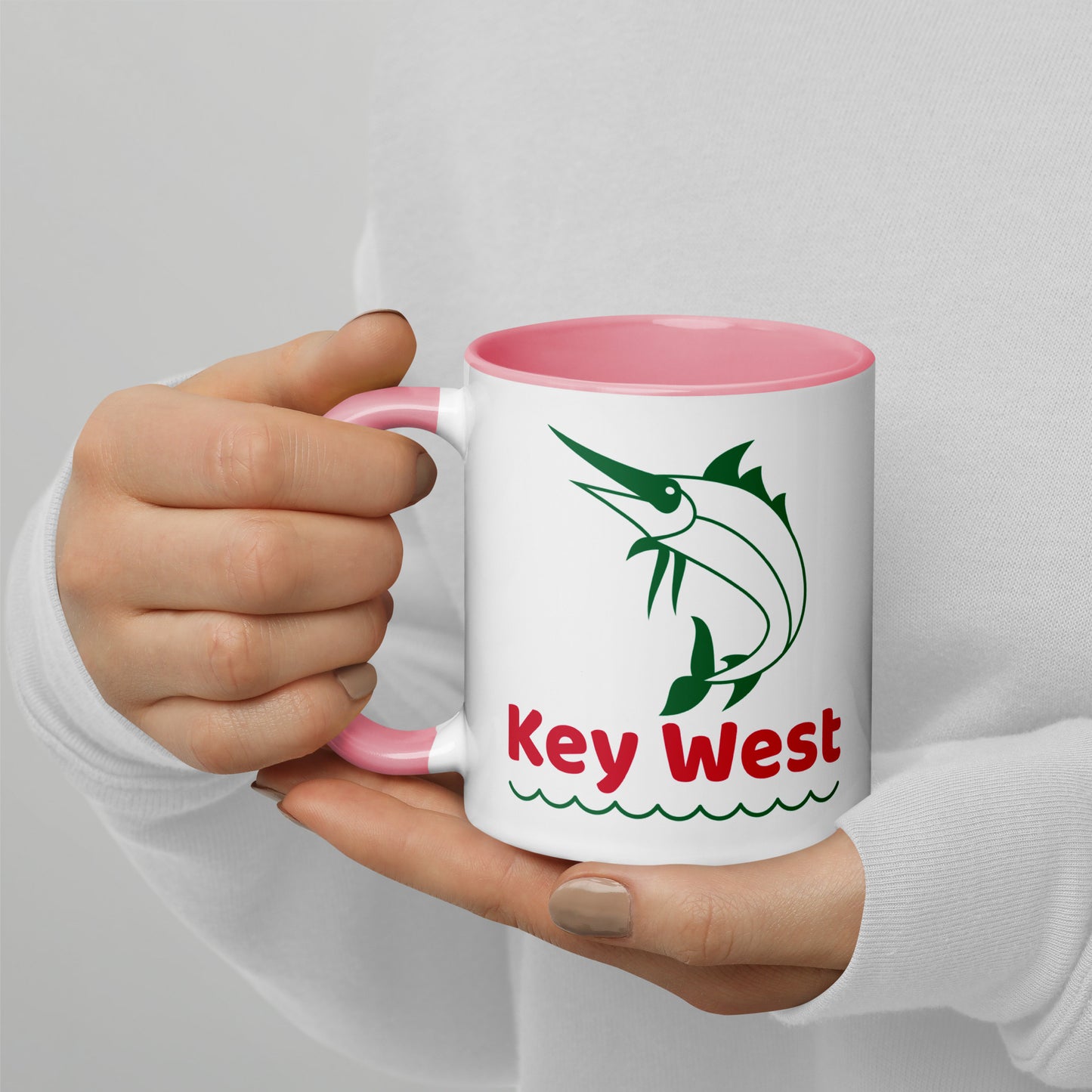 KEY WEST MARLIN Mug with Color Inside - Key West Florida Mugs