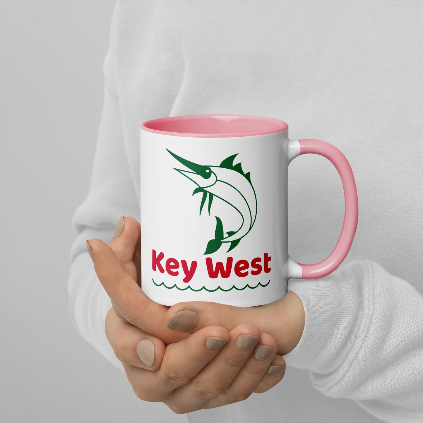 KEY WEST MARLIN Mug with Color Inside - Key West Florida Mugs