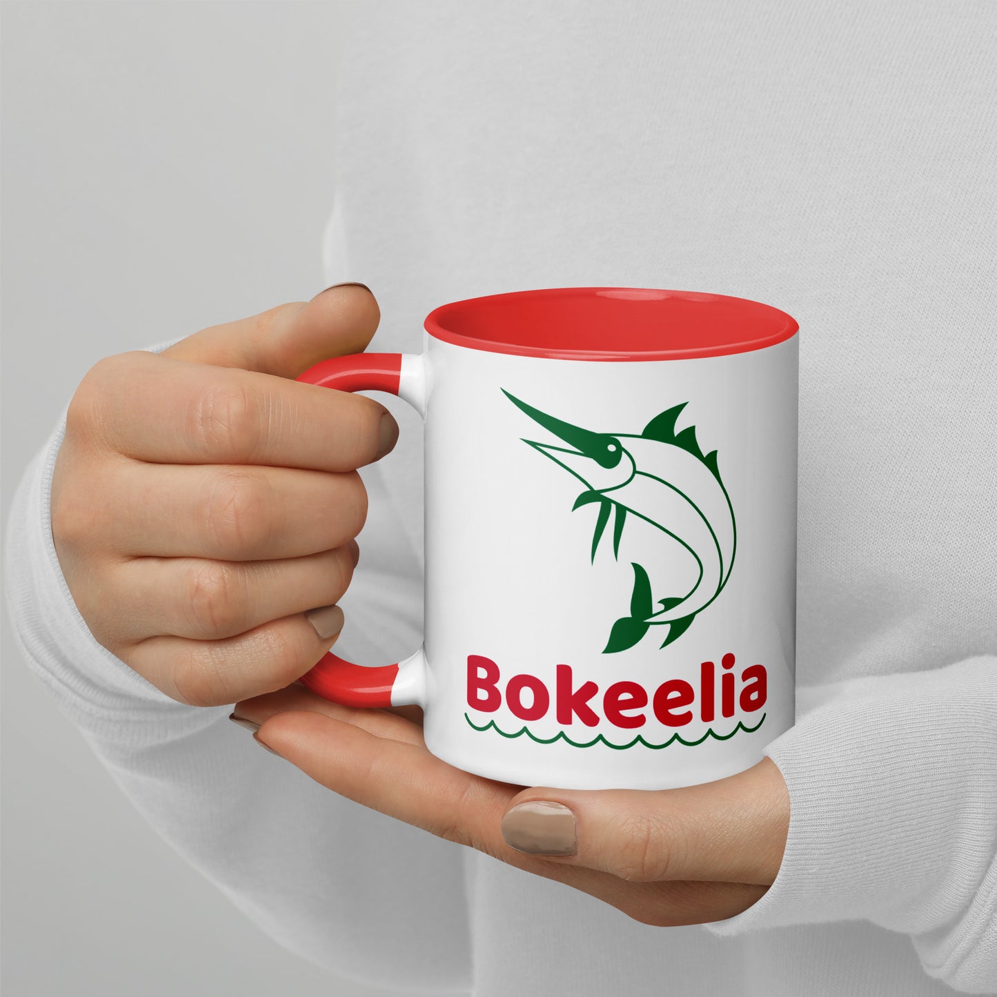 BOKEELIA MARLIN Mug with Color Inside - Bokeelia Florida Mugs